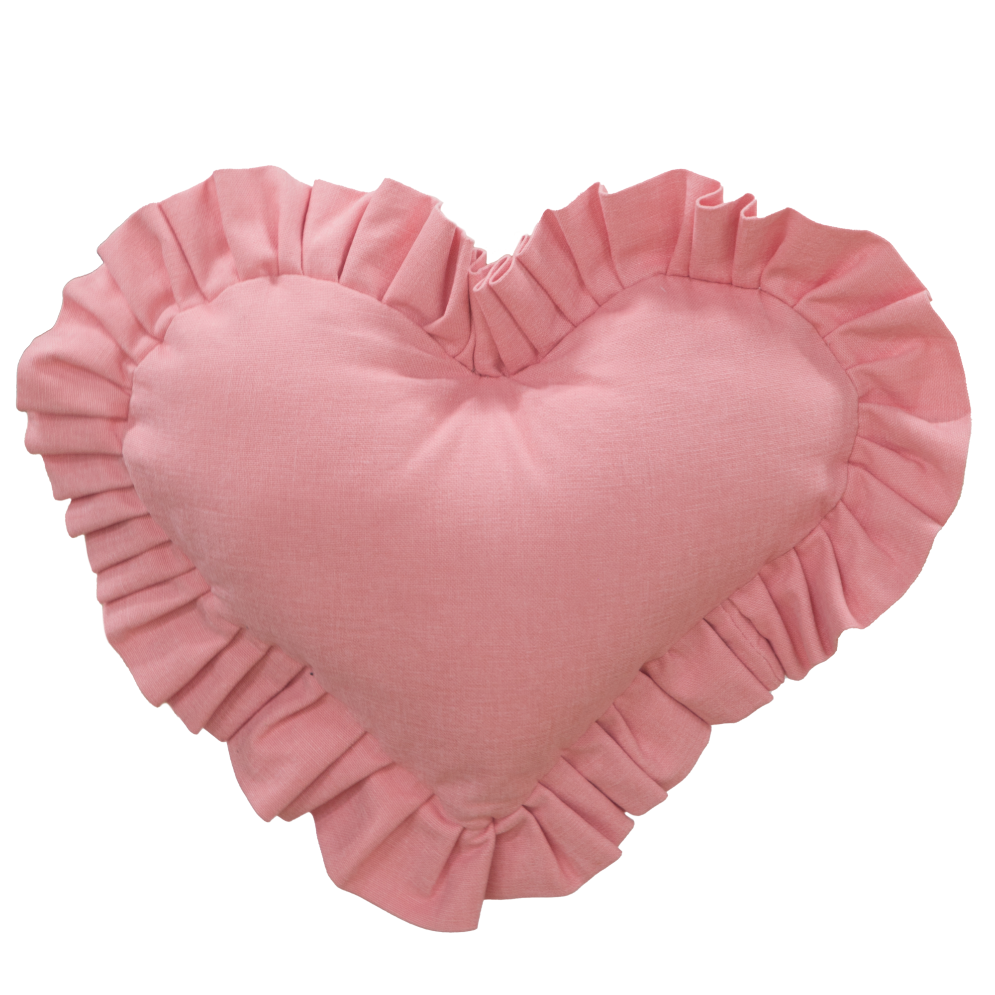 Heart Ruffle Pillow IX