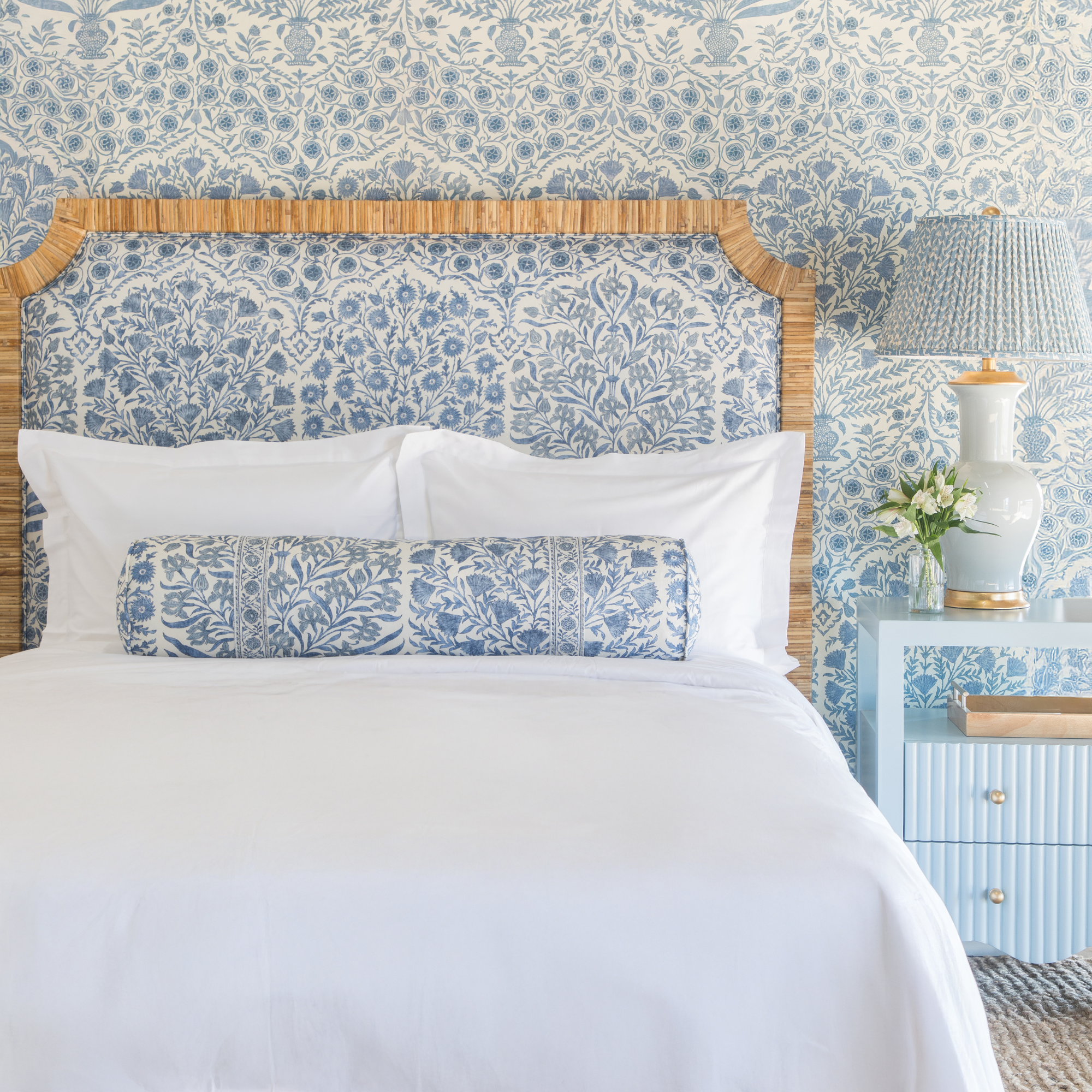 Grove Street Rattan Headboard - Queen