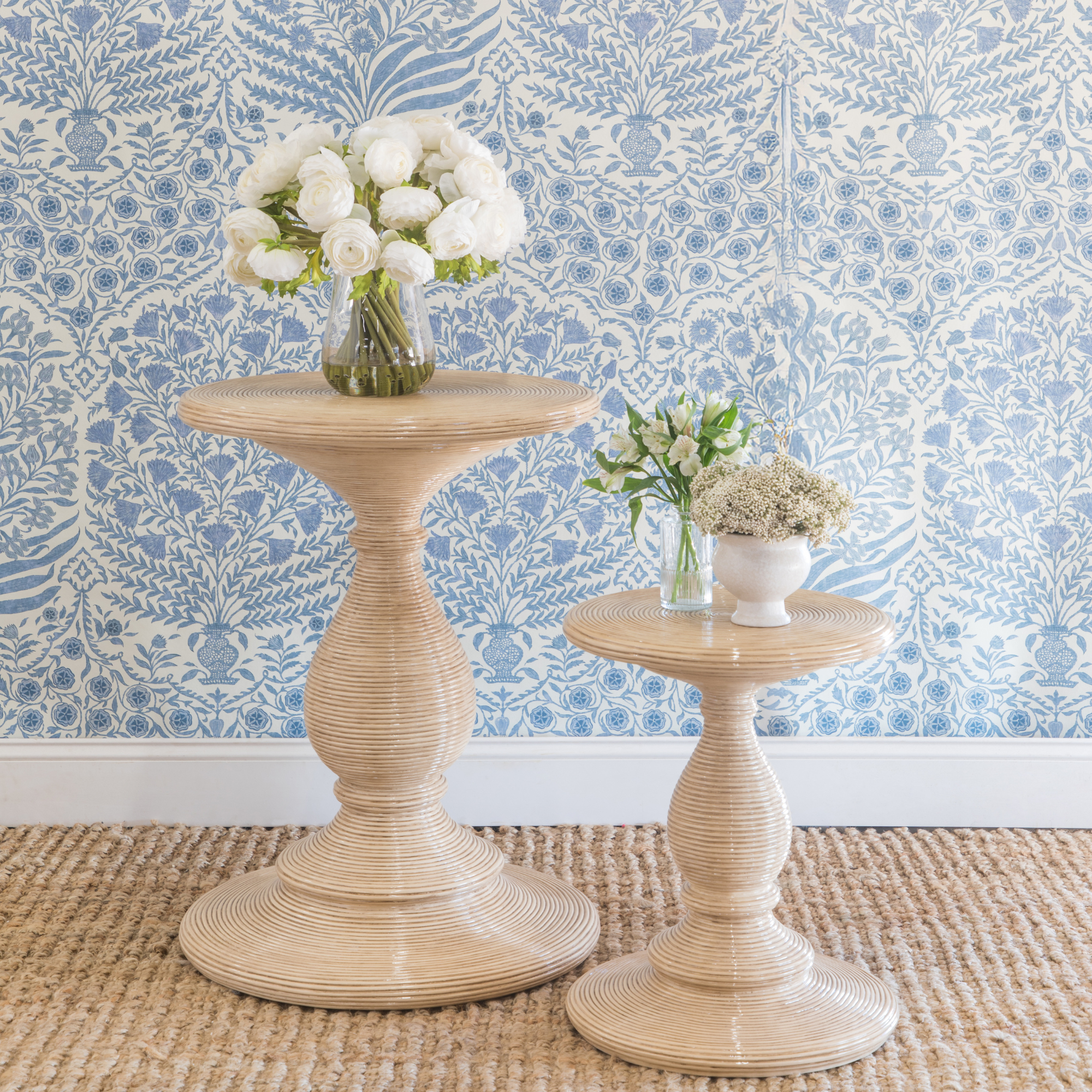 Sameera in Blue/Indigo Wallpaper