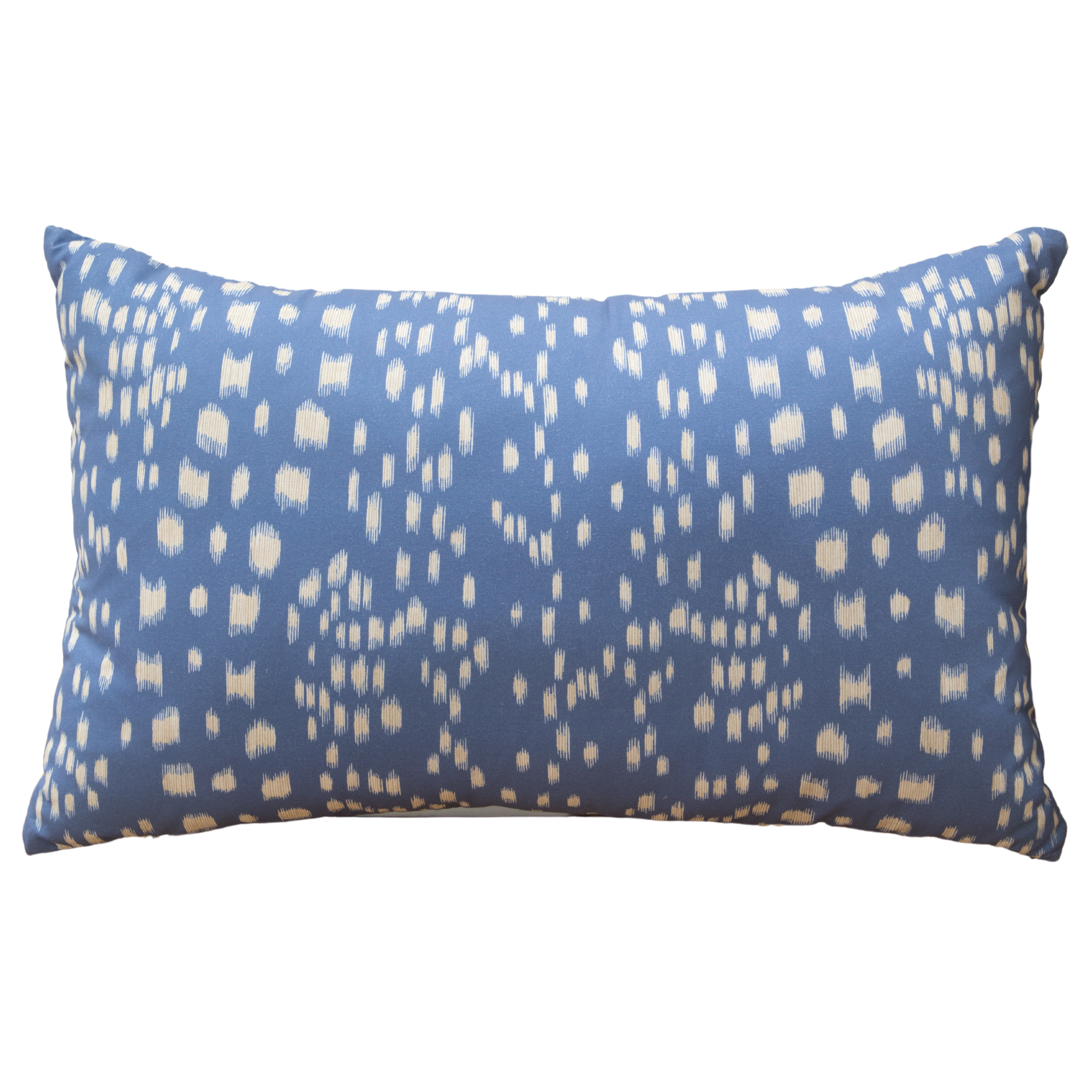 Blue Les Touches Reverse Lumbar Pillow