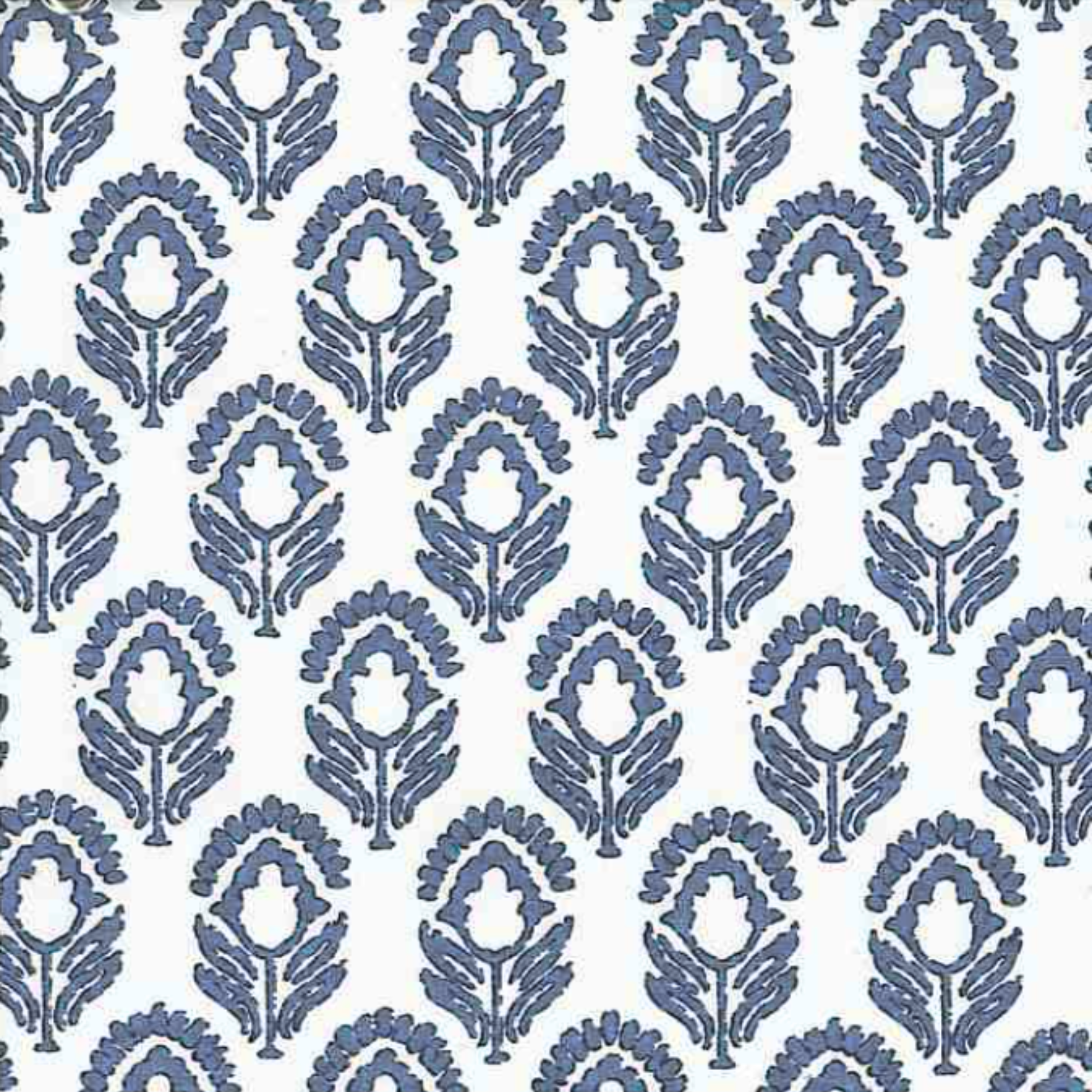 Performance Lotus Flower Delft - Fabric by the Yard