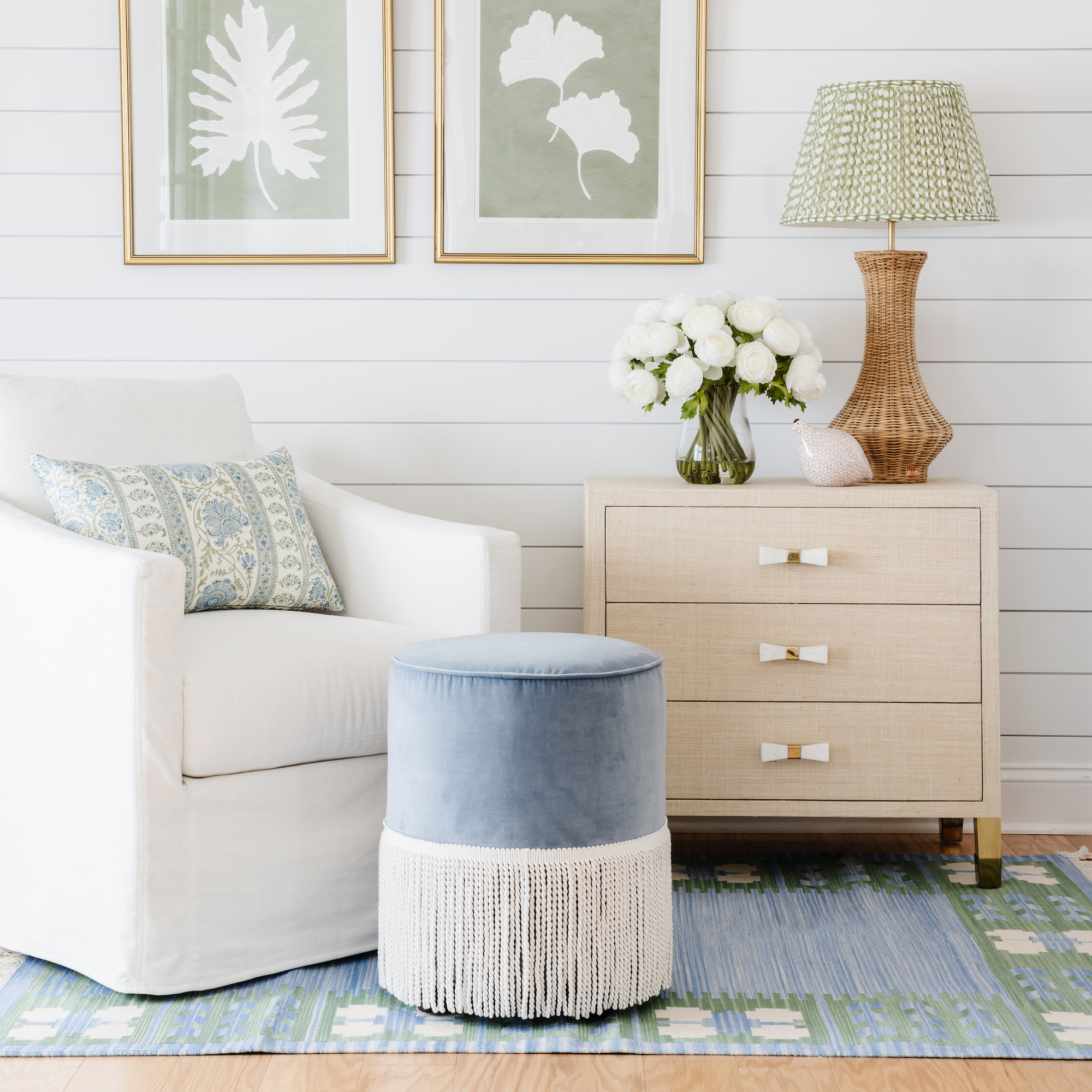 Elliot Slipcovered Swivel