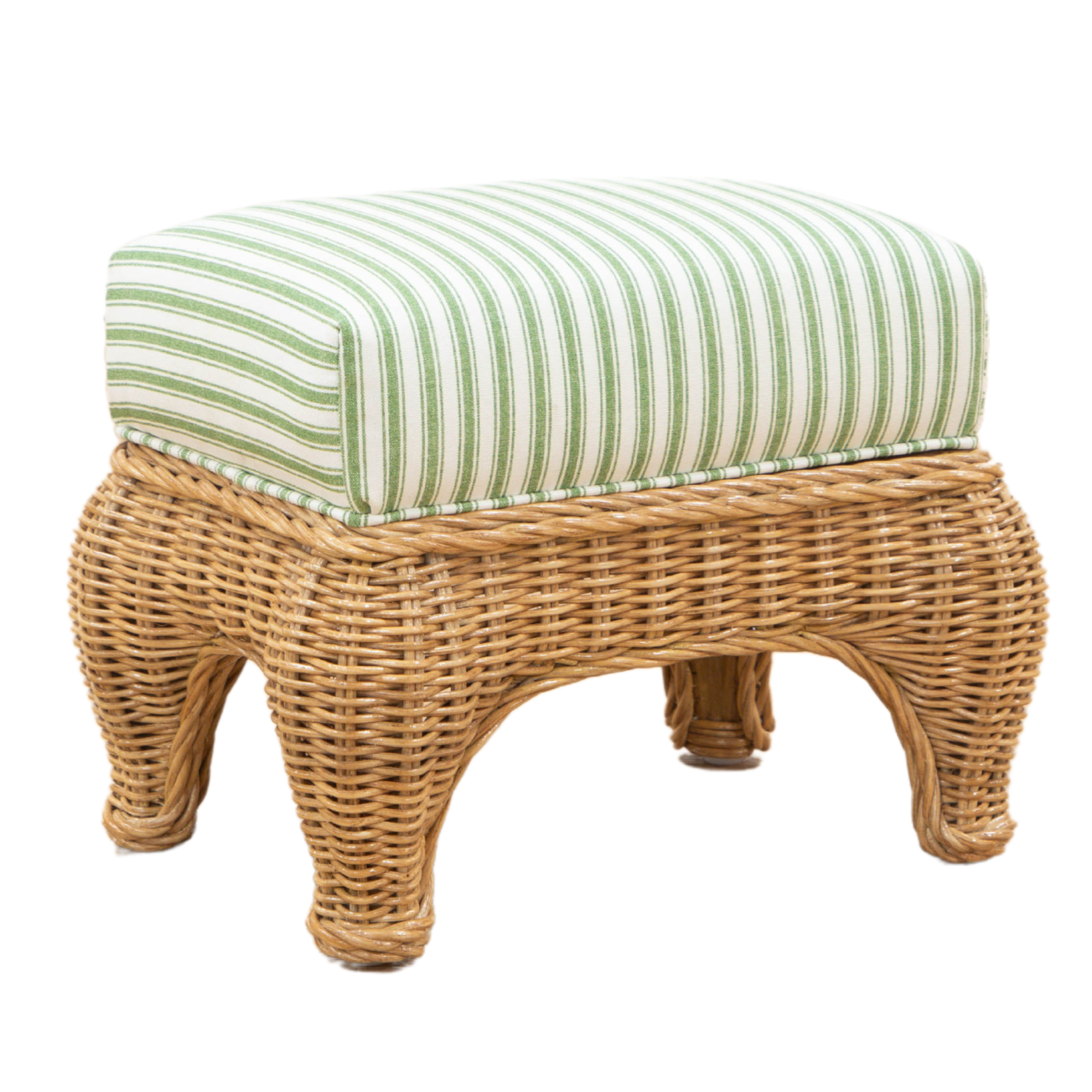 Petite Wicker Footstool