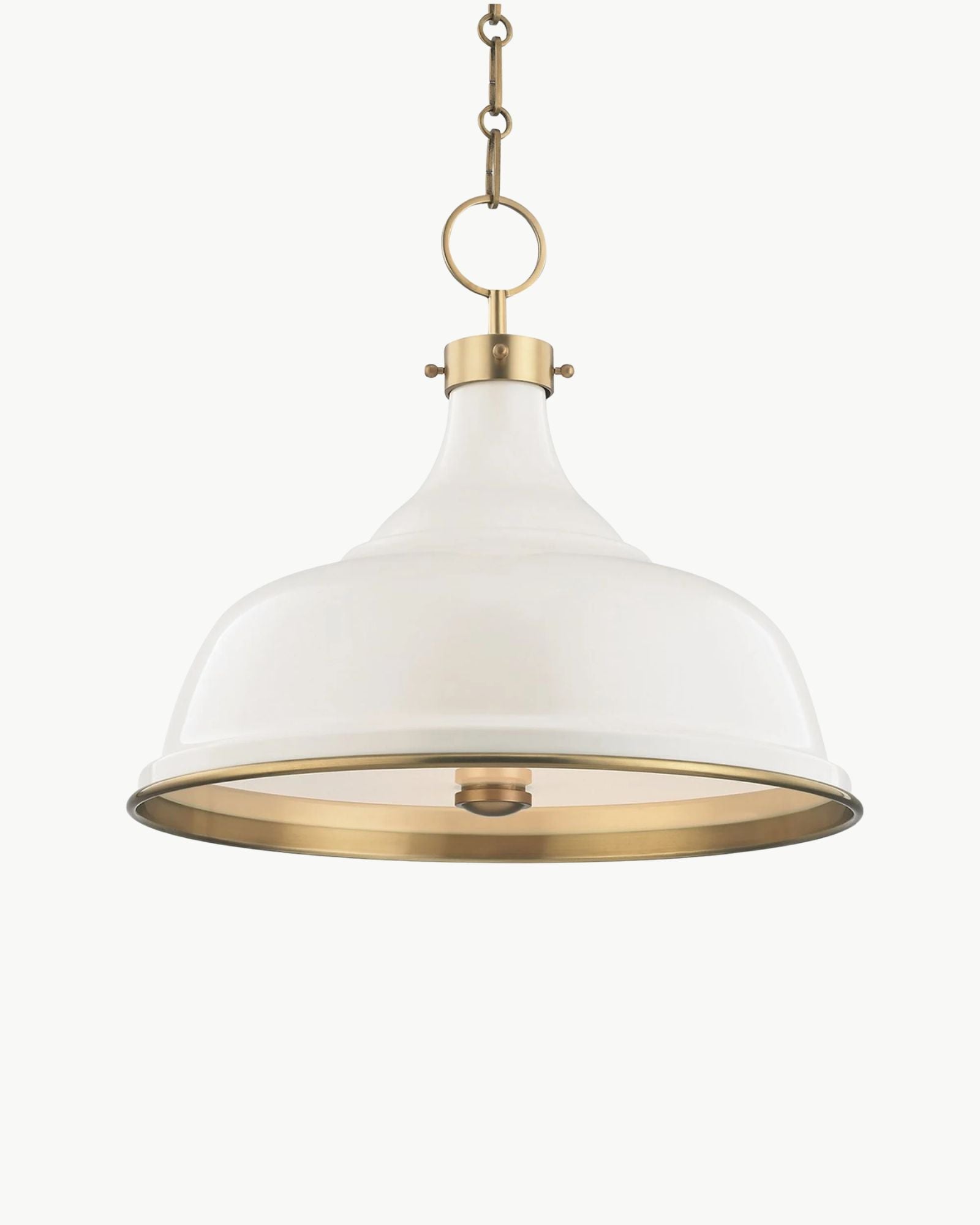 Painted No.1 Pendant in Cream