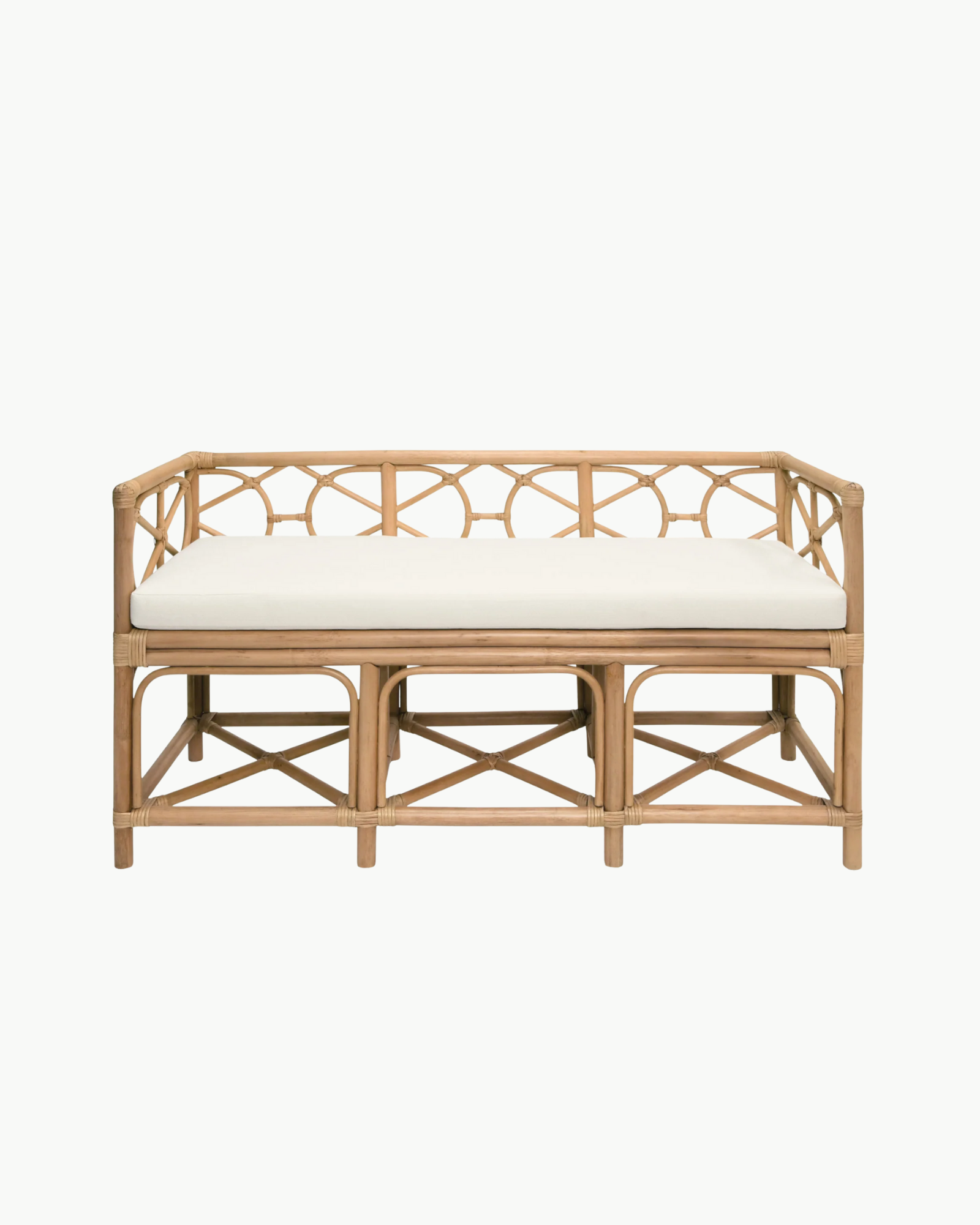Palmetto Rattan Bench