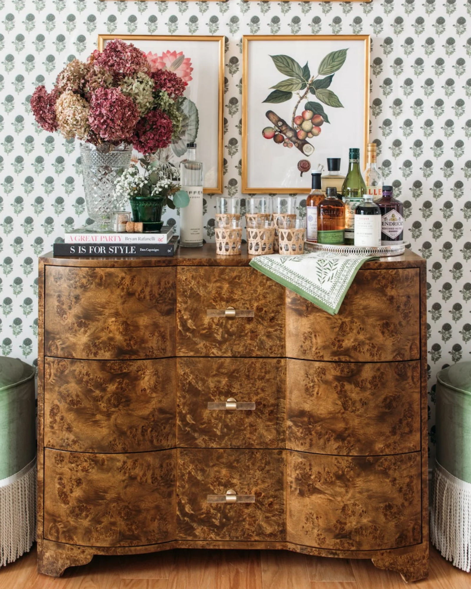 Penny Dark Burlwood Chest