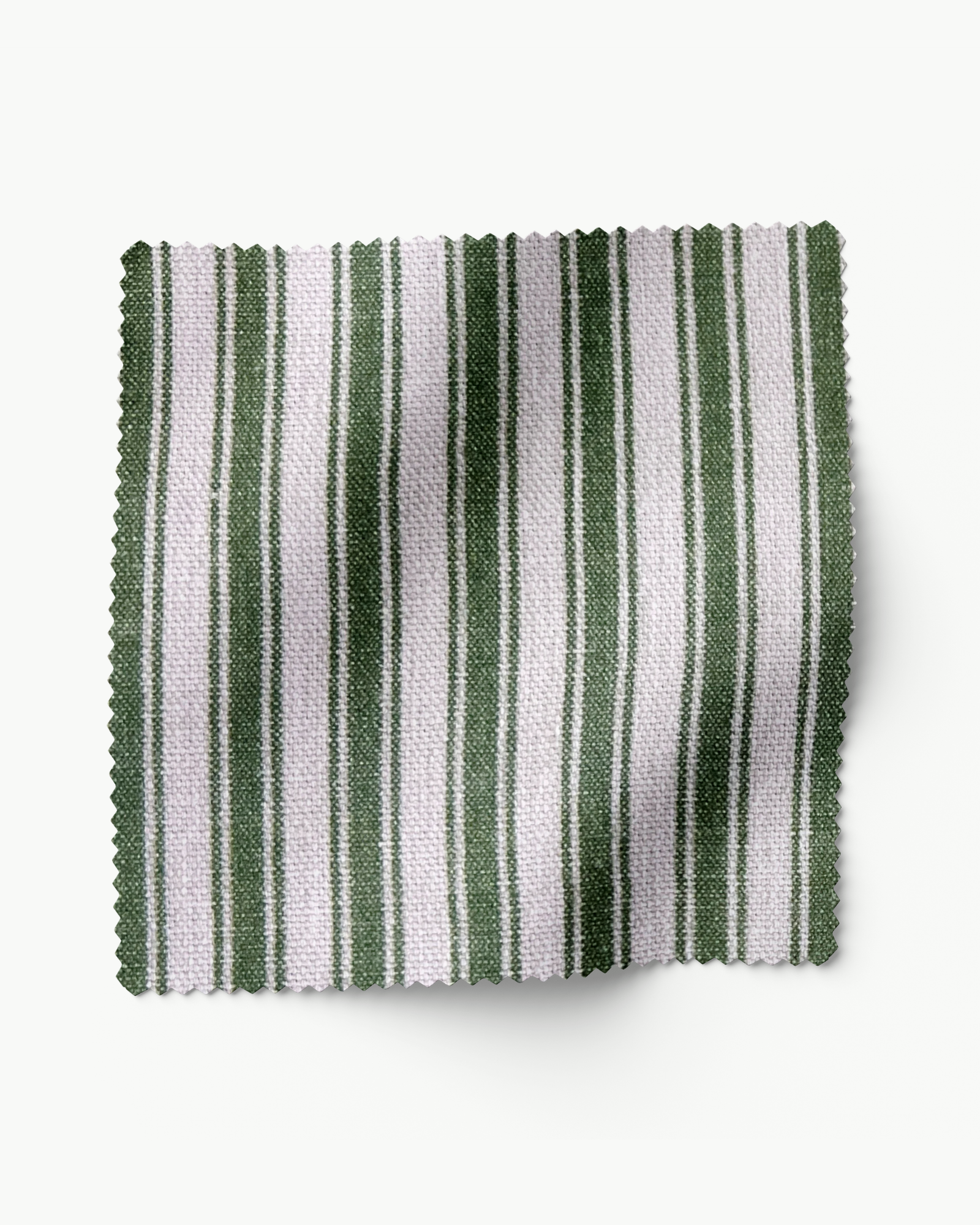 Society Social Signature Performance Ticking Stripe Green - Fabric by the Yard