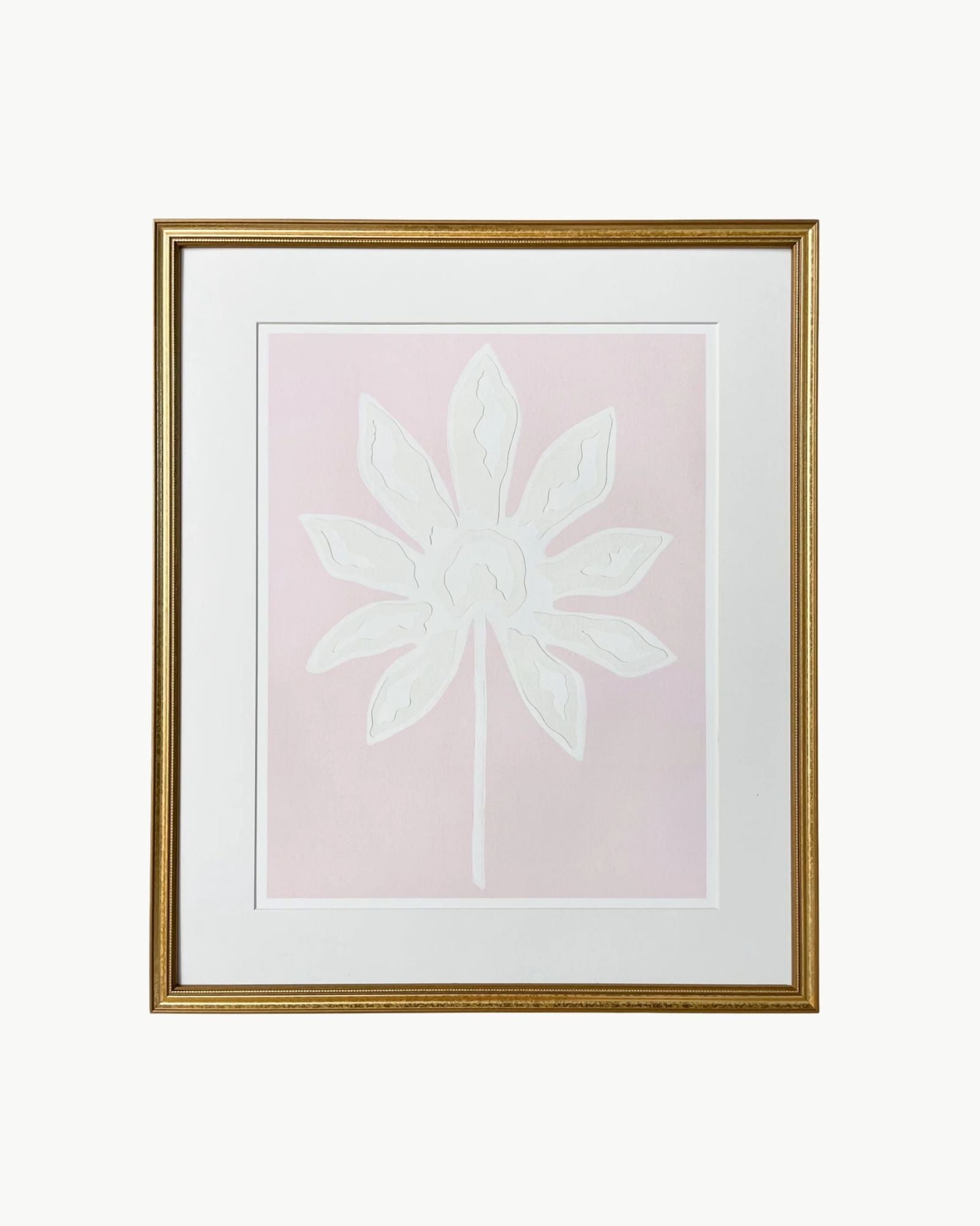 Pink Fatsia Leaf Print by Kendal Blanchard Art