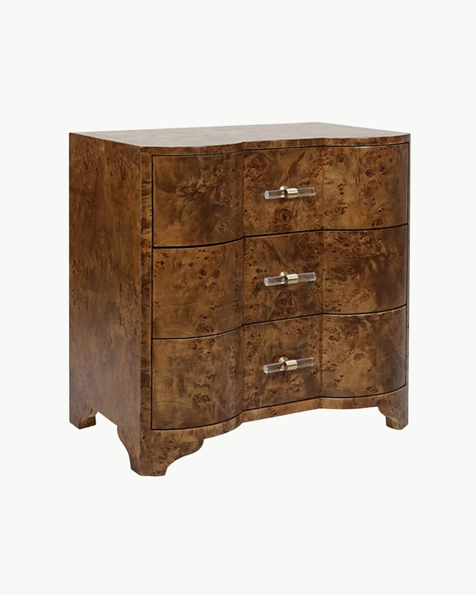 Polly Dark Burlwood Side Table