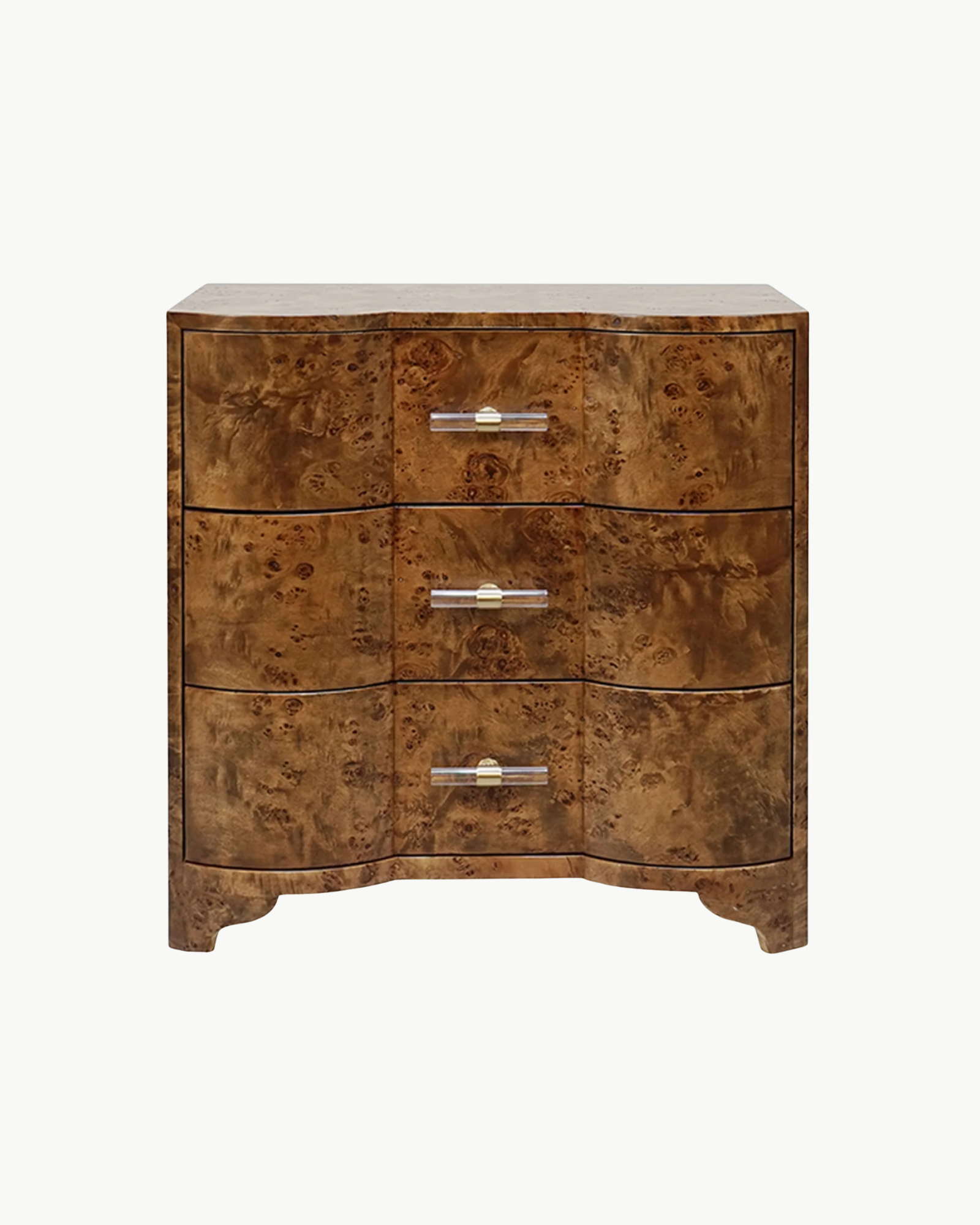 Polly Dark Burlwood Side Table