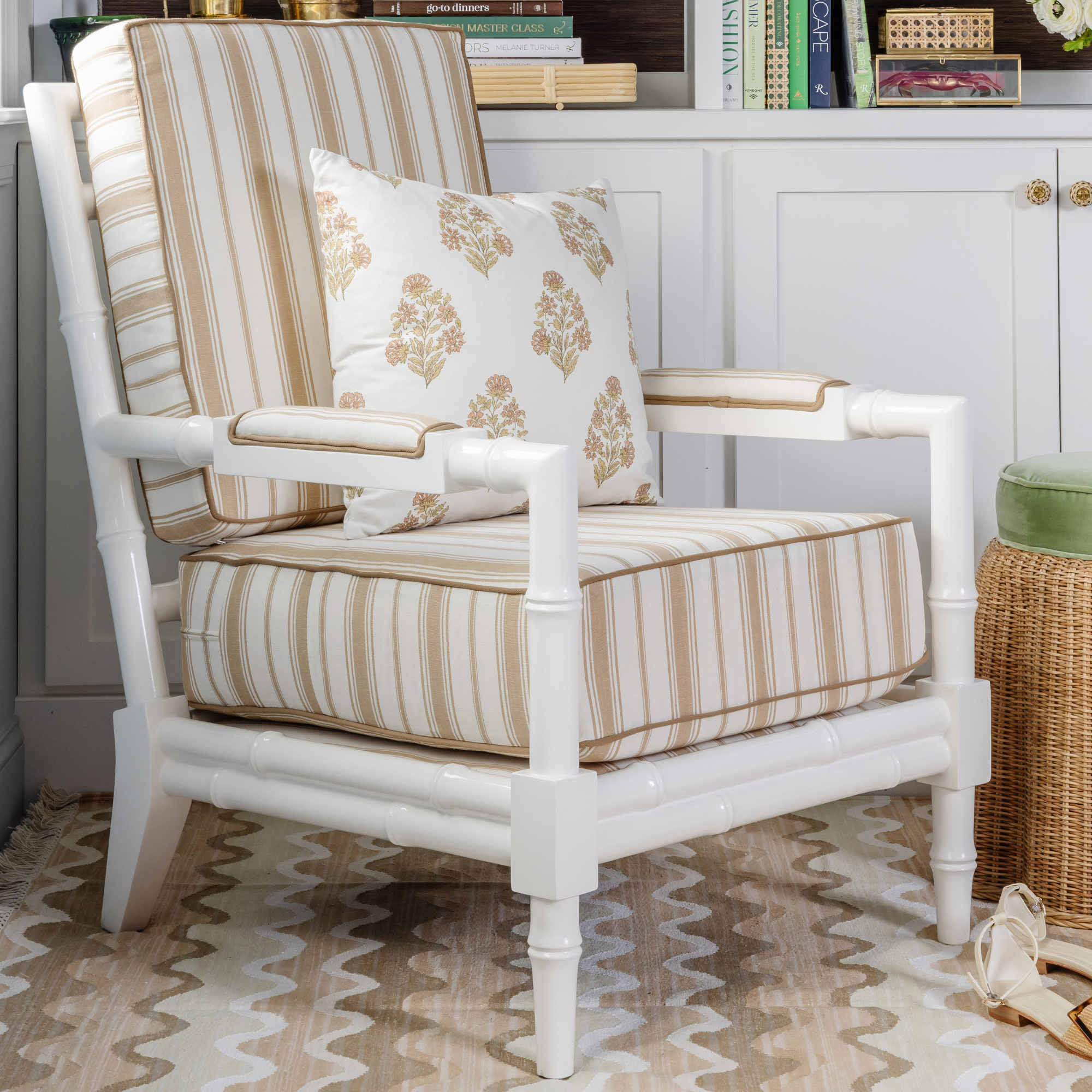 Performance Priya Flower Clay - Fabric by the Yard