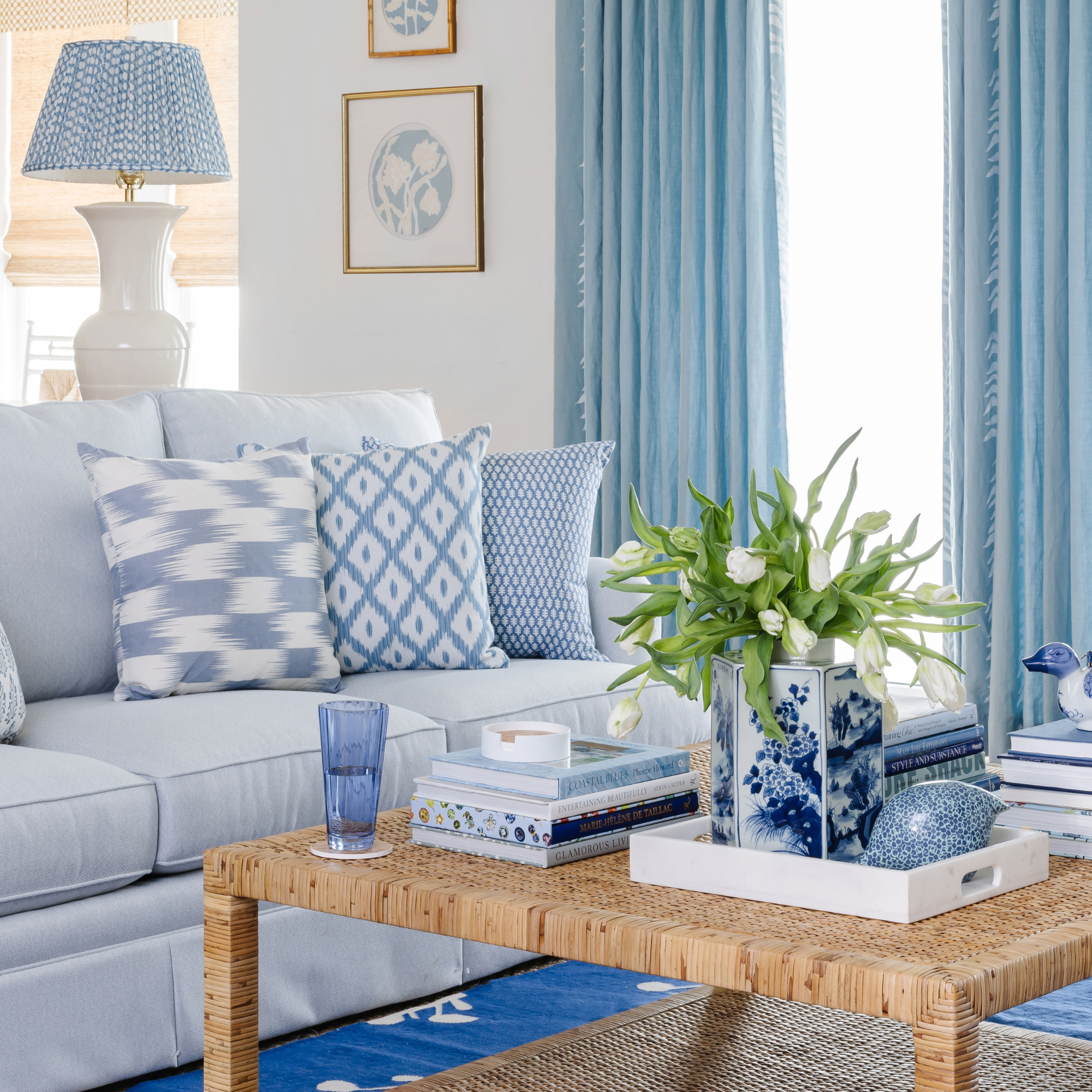 Blue and White Chinoiserie Jar