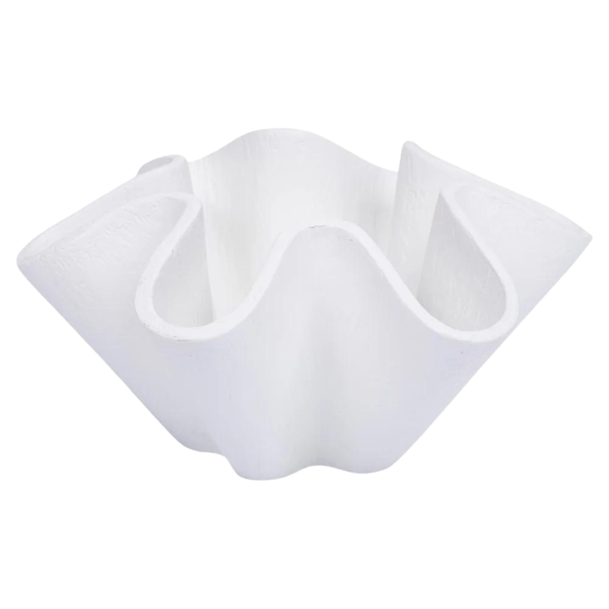 Esme White Gesso Wave Bowl