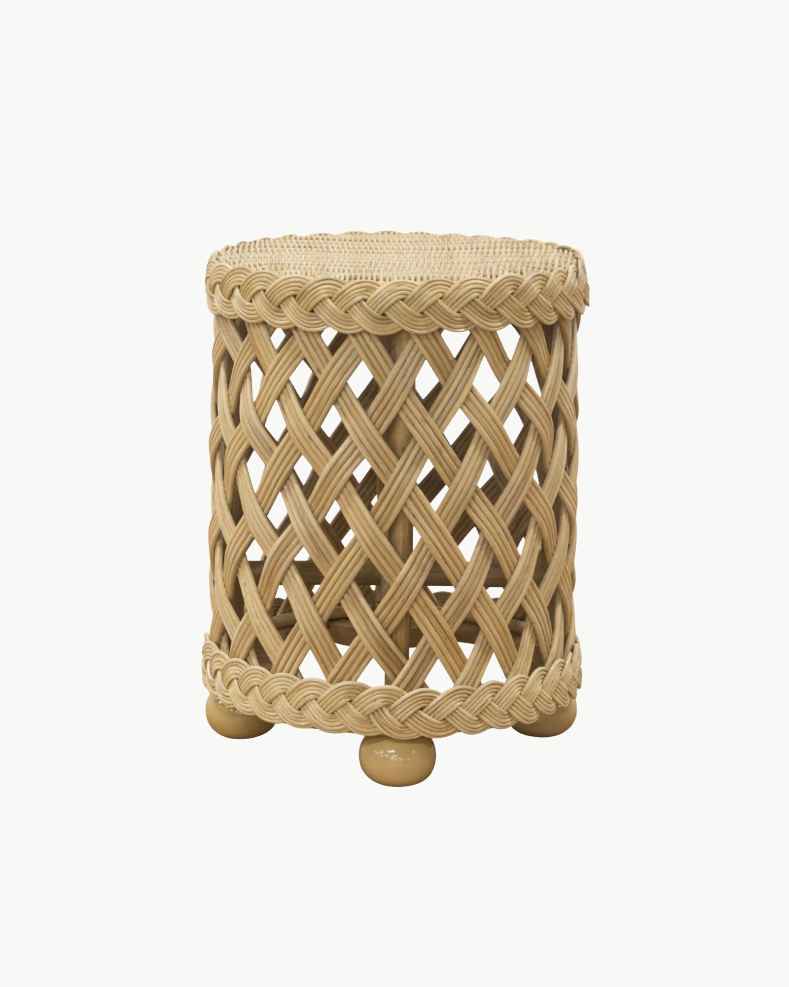 Provence Trellis Weave Accent Table
