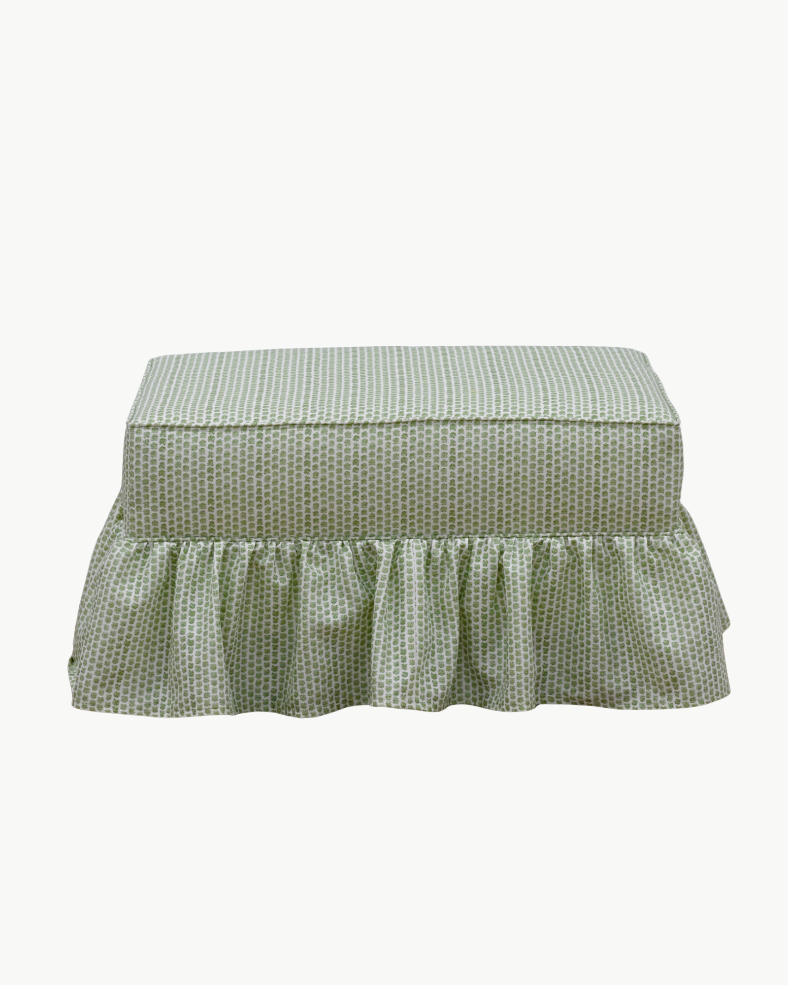 Quinn Ruffle Ottoman