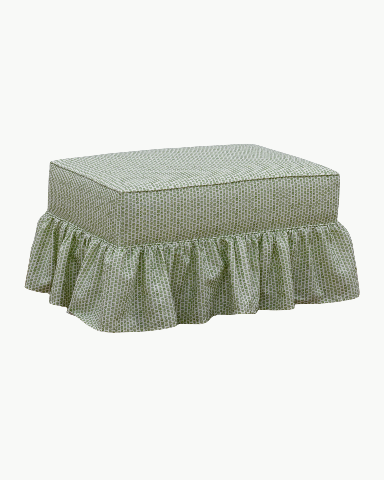 Quinn Ruffle Ottoman