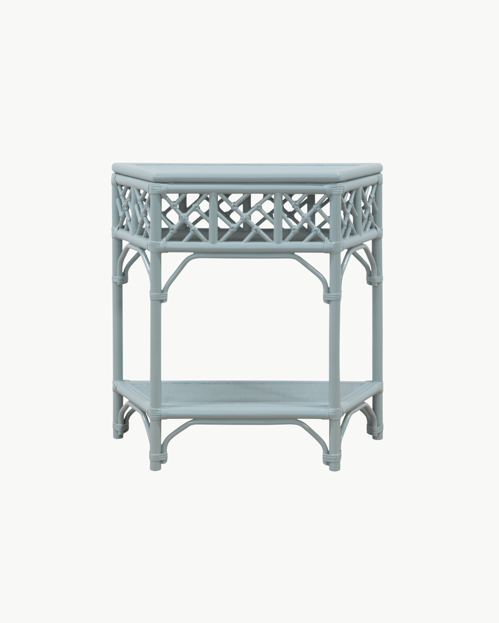 Rattan Demilune Table