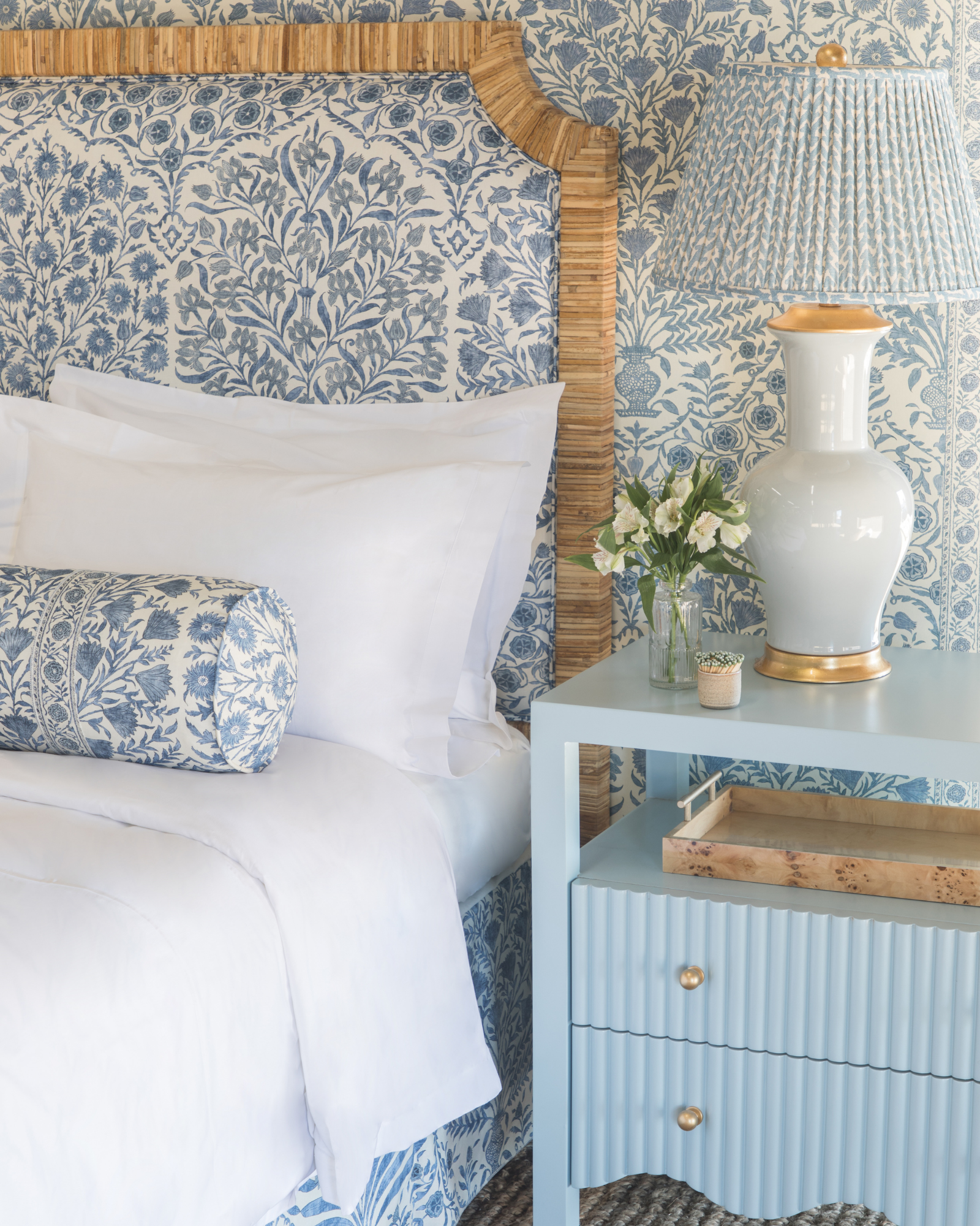 Sameera in Blue/Indigo - Fabric by the Yard