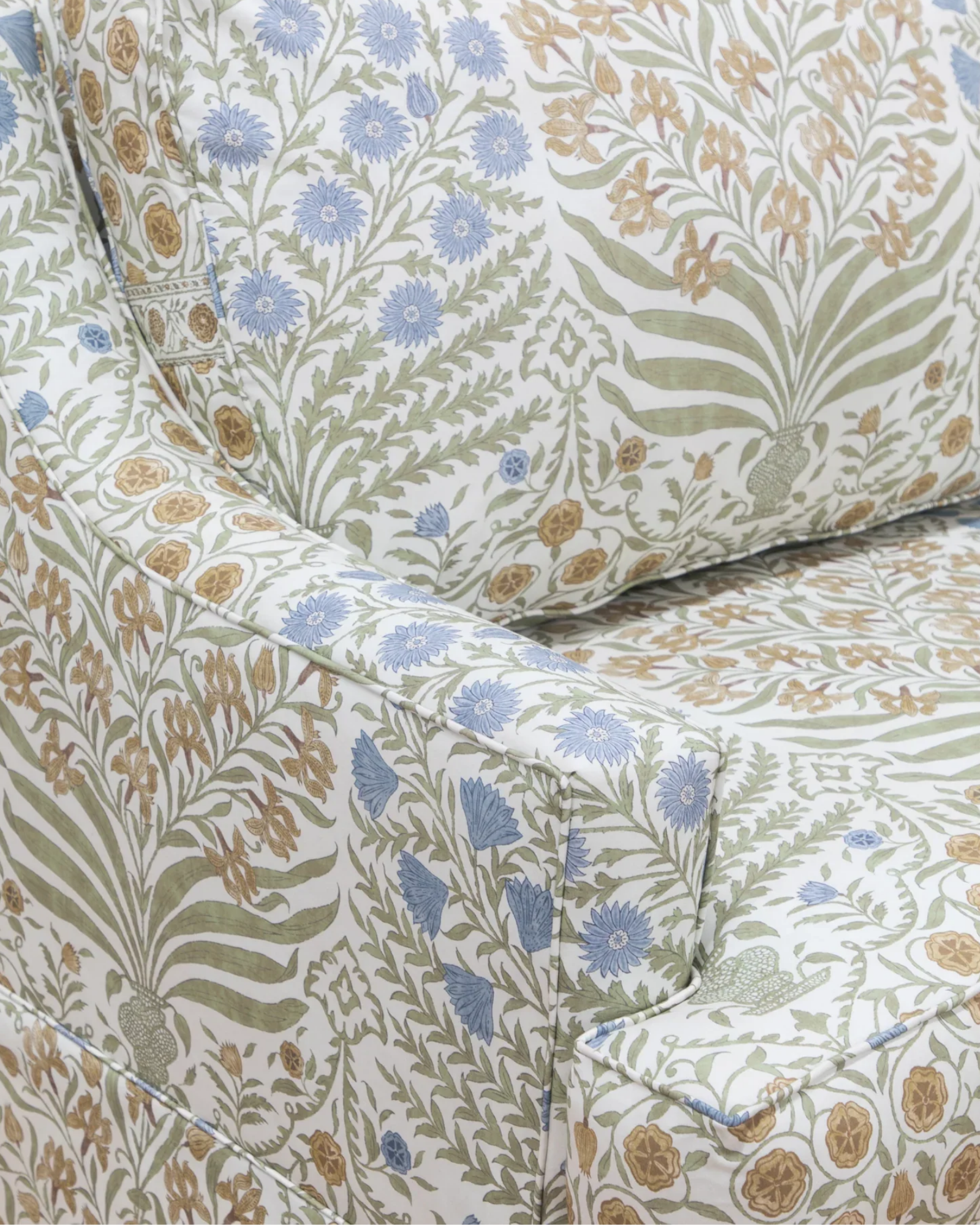 Sameera in Sapphire/Gold - Fabric by the Yard