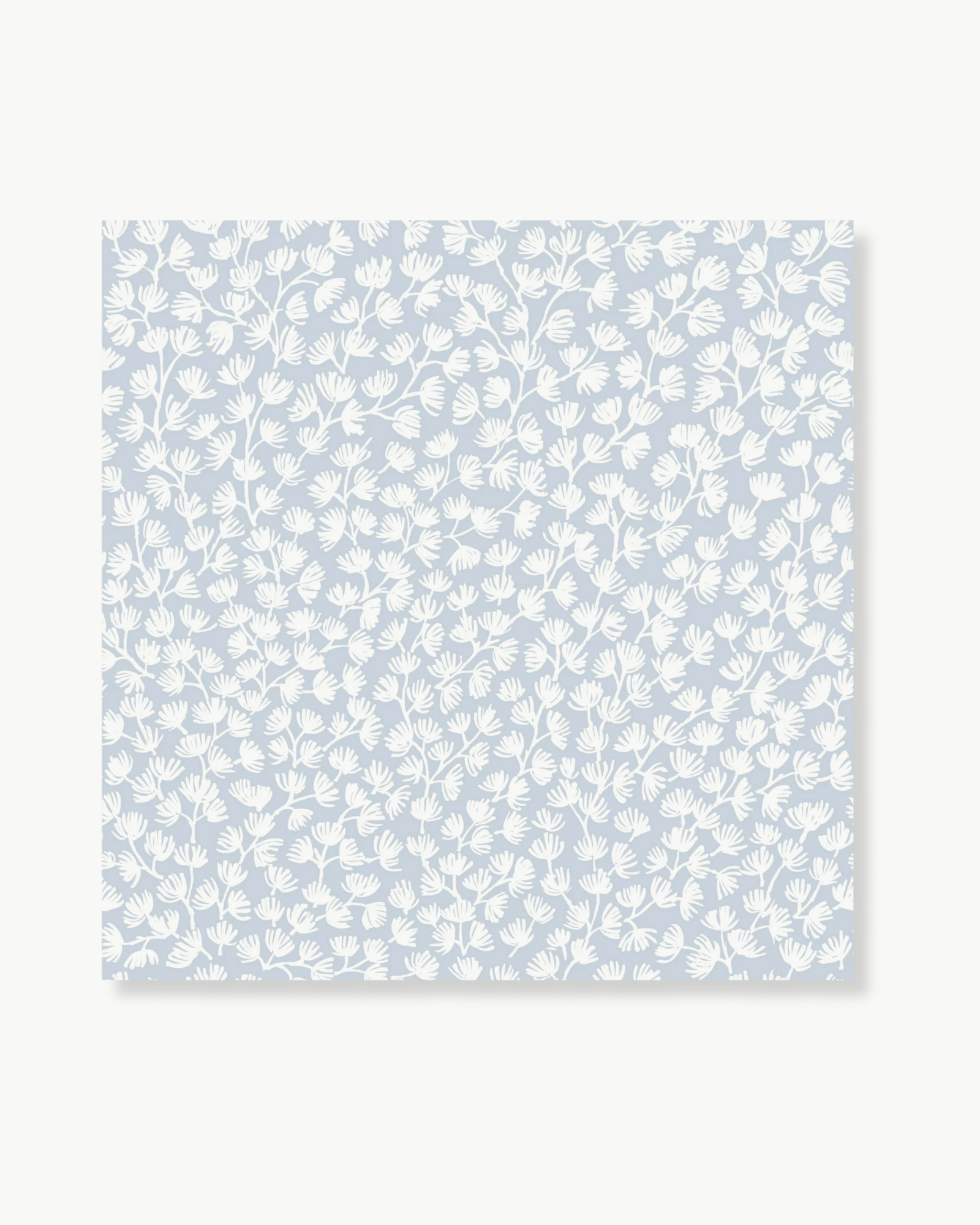 Sea Fern Blue Mist Peel and Stick Wallpaper