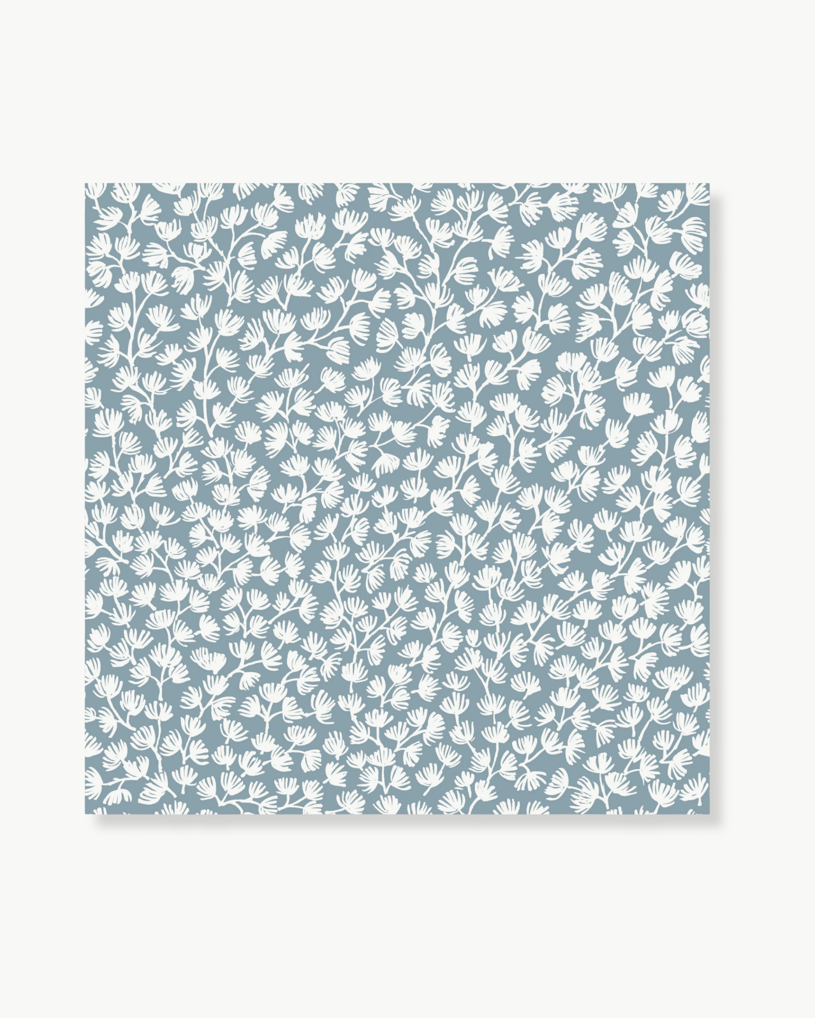 Sea Fern Slate Blue Peel and Stick Wallpaper
