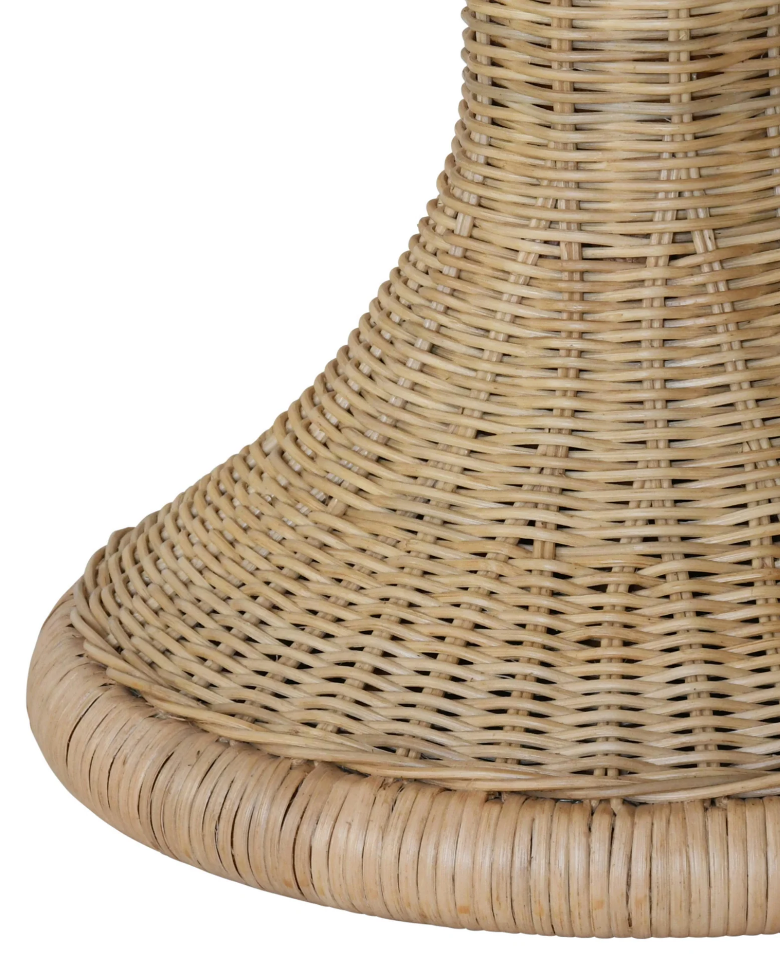 Selwyn Scalloped Wicker Side Table