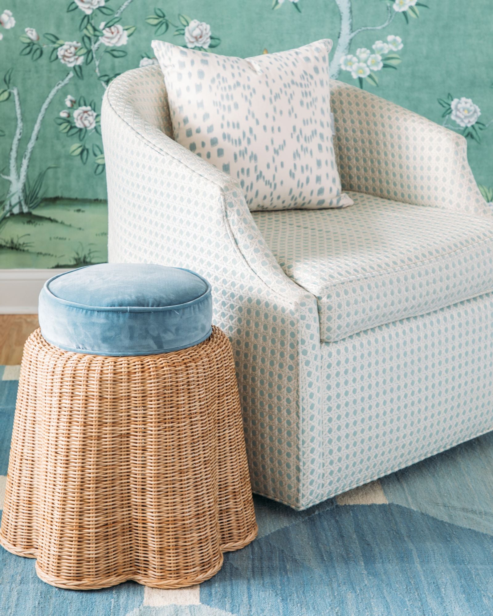 Signature French Blue Les Touches Pillow Cover