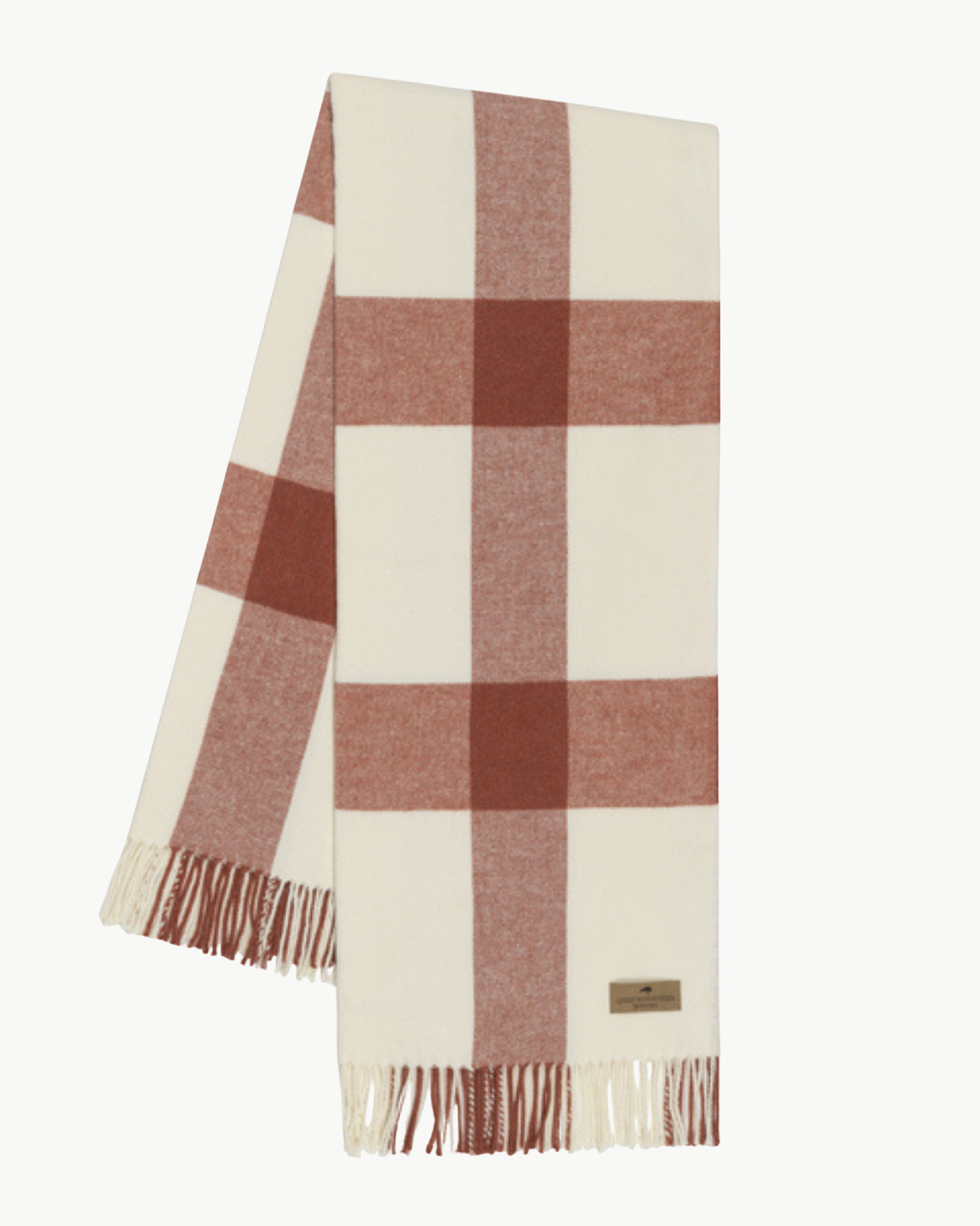 Spicy Orange Plaid Throw