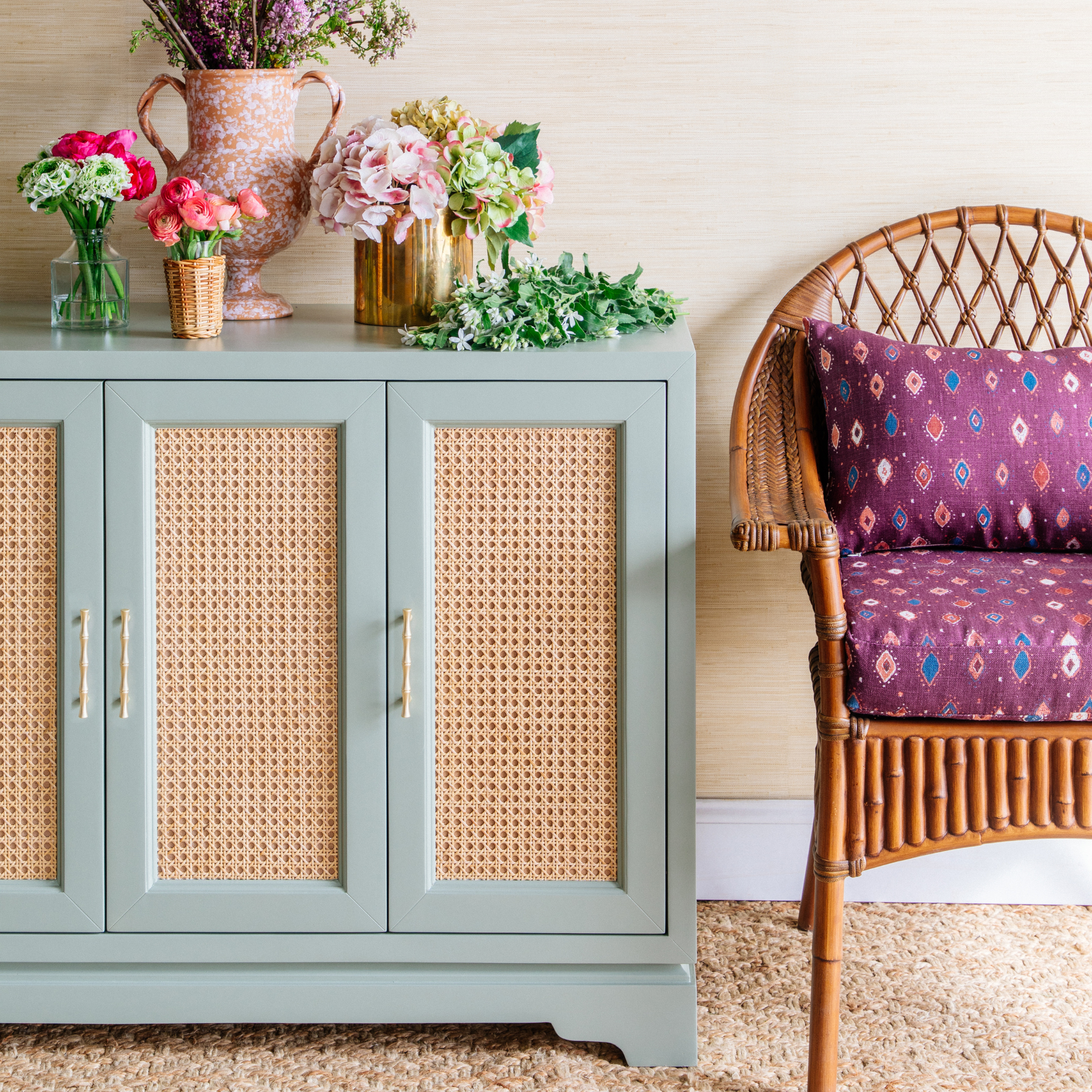 Dunmore Cane Credenza