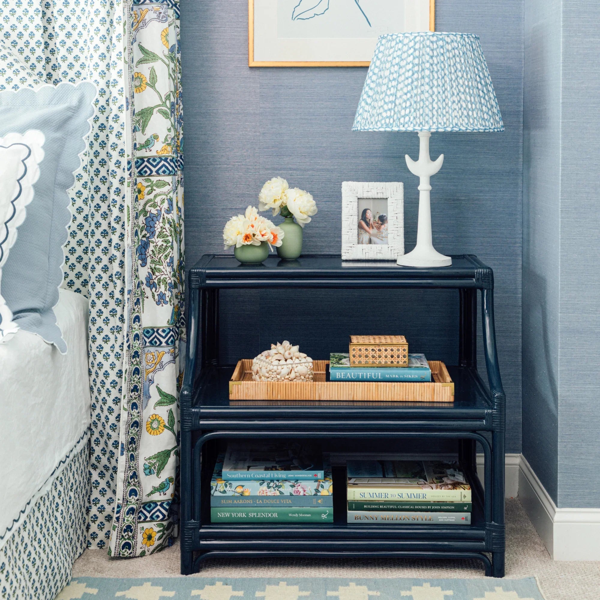 Shang Extra Fine Sisal in Blueberry Wallpaper