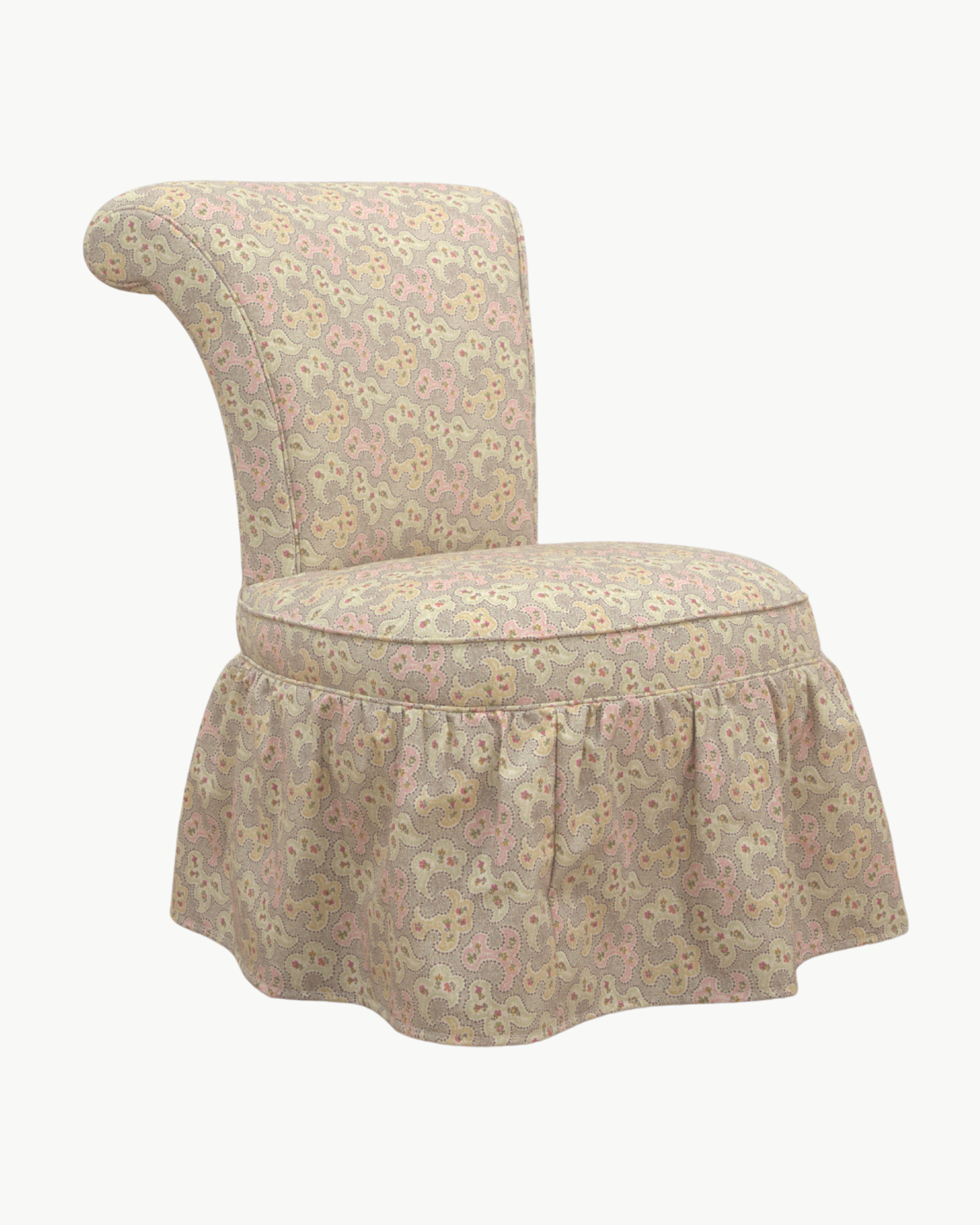 Victoria Ruffle Slipper Chair
