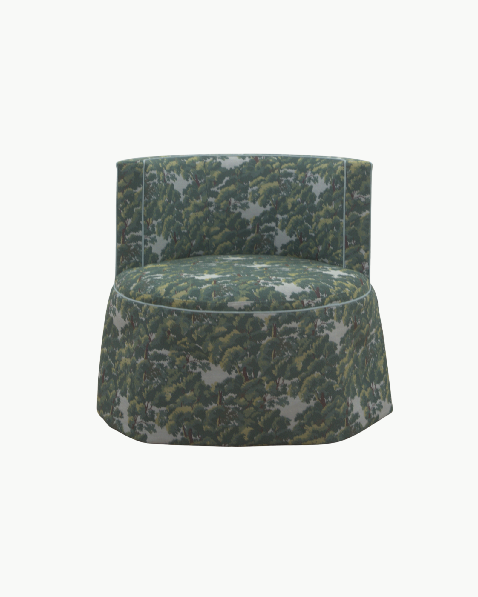 FACTORY | King Barrel Back Lounge Chair in Highland Oaks Torrent