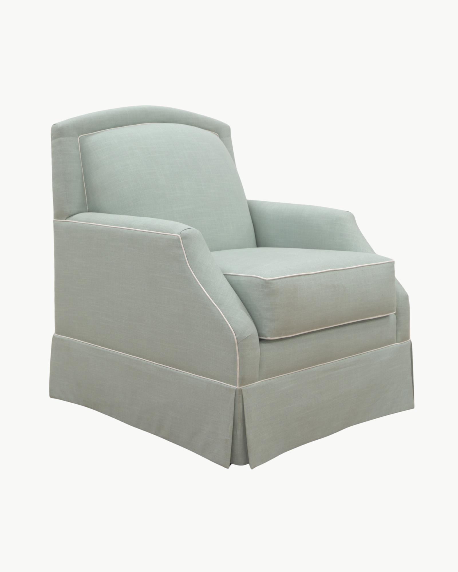 FACTORY | Marilyn Lounge Chair in Aries Italian Linen Glacier