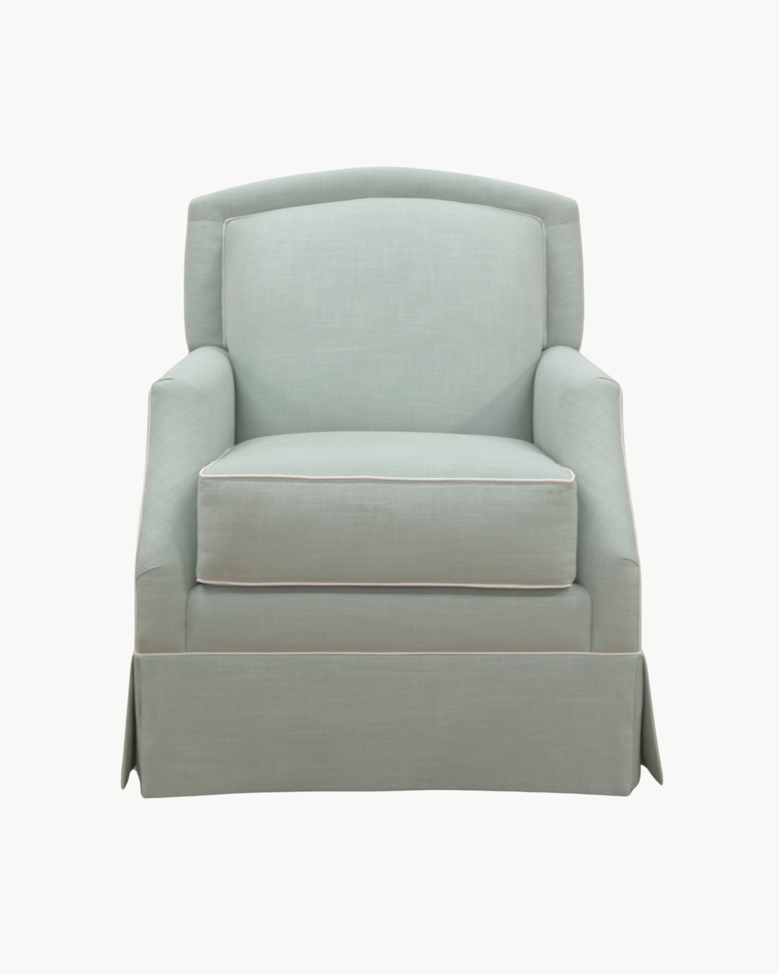 FACTORY | Marilyn Lounge Chair in Aries Italian Linen Glacier