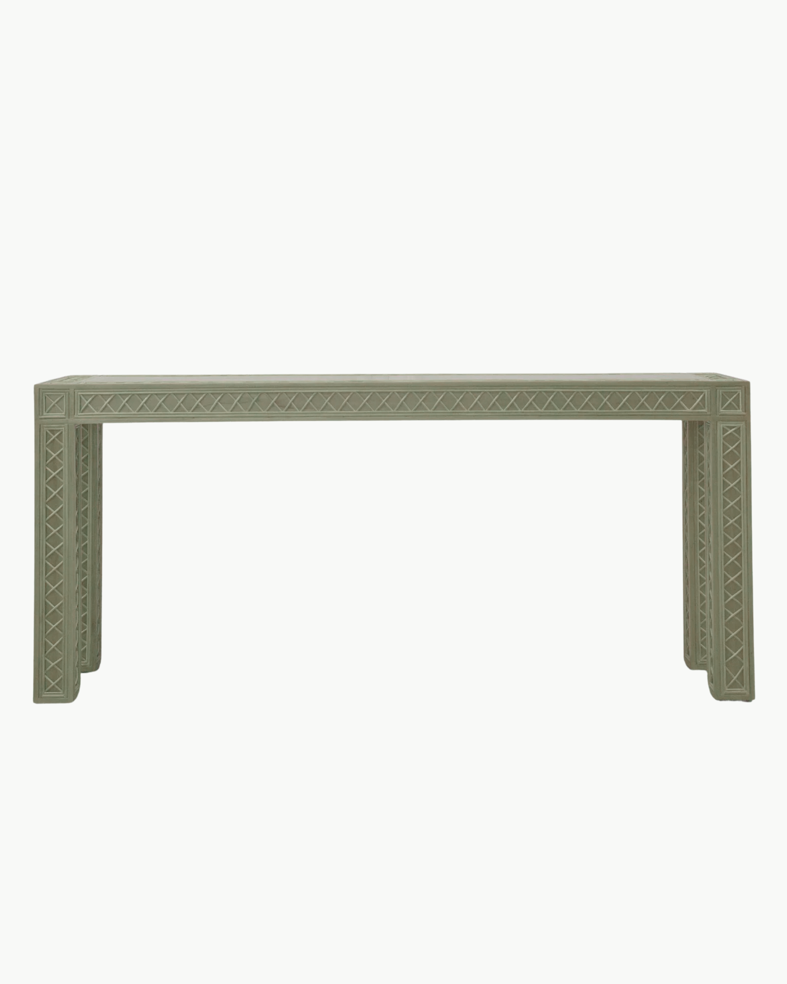 Rowan Rattan Treillage Console