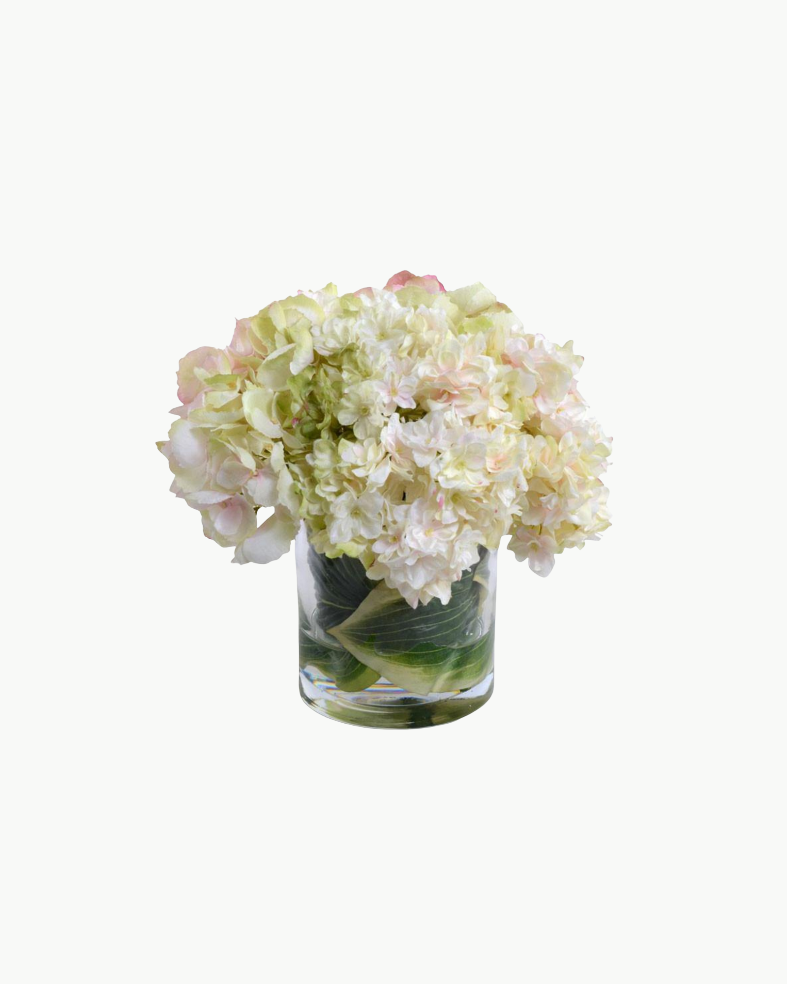 White and Pink Hydrangea Bouquet