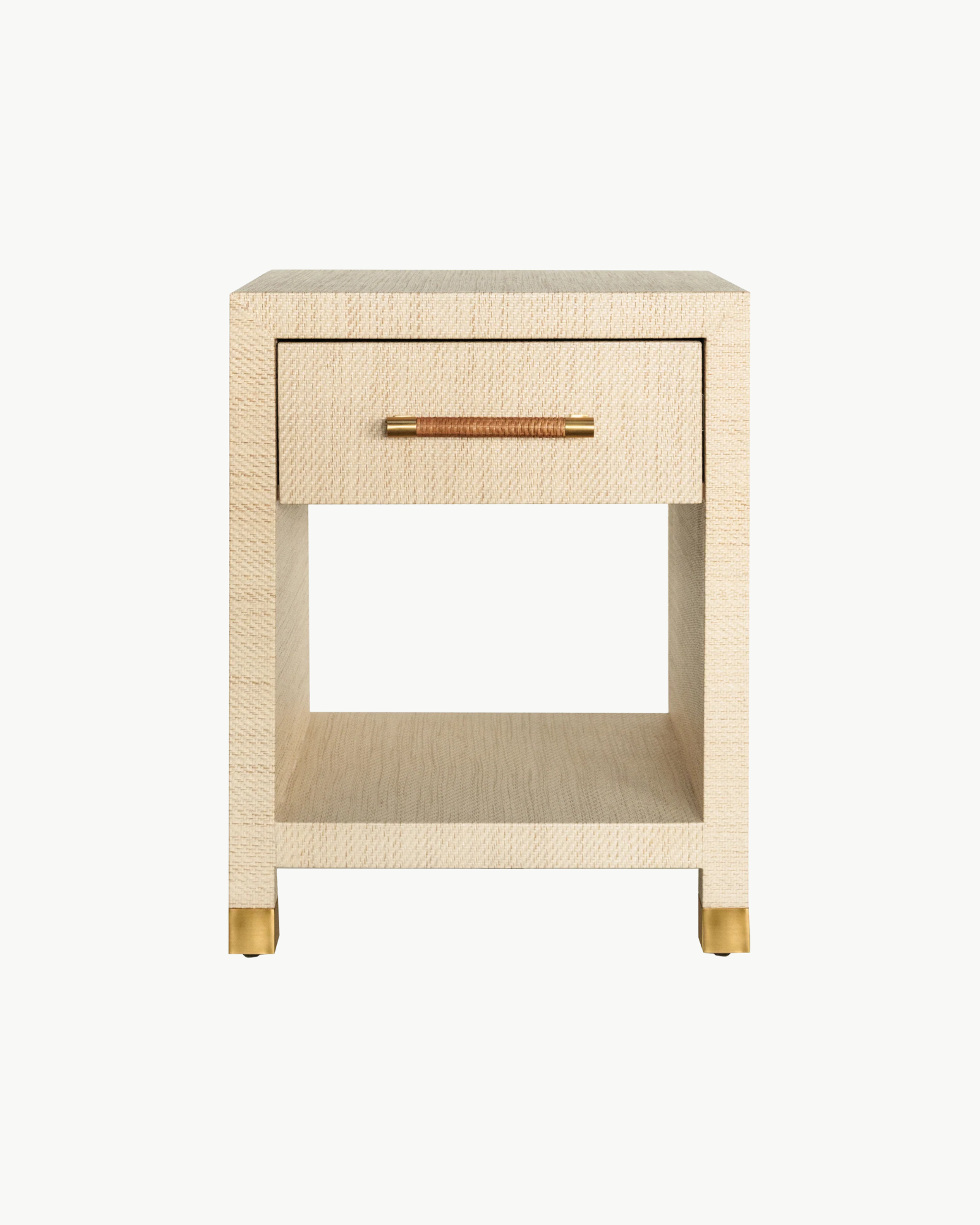 Winnie Grasscloth One Drawer Side Table