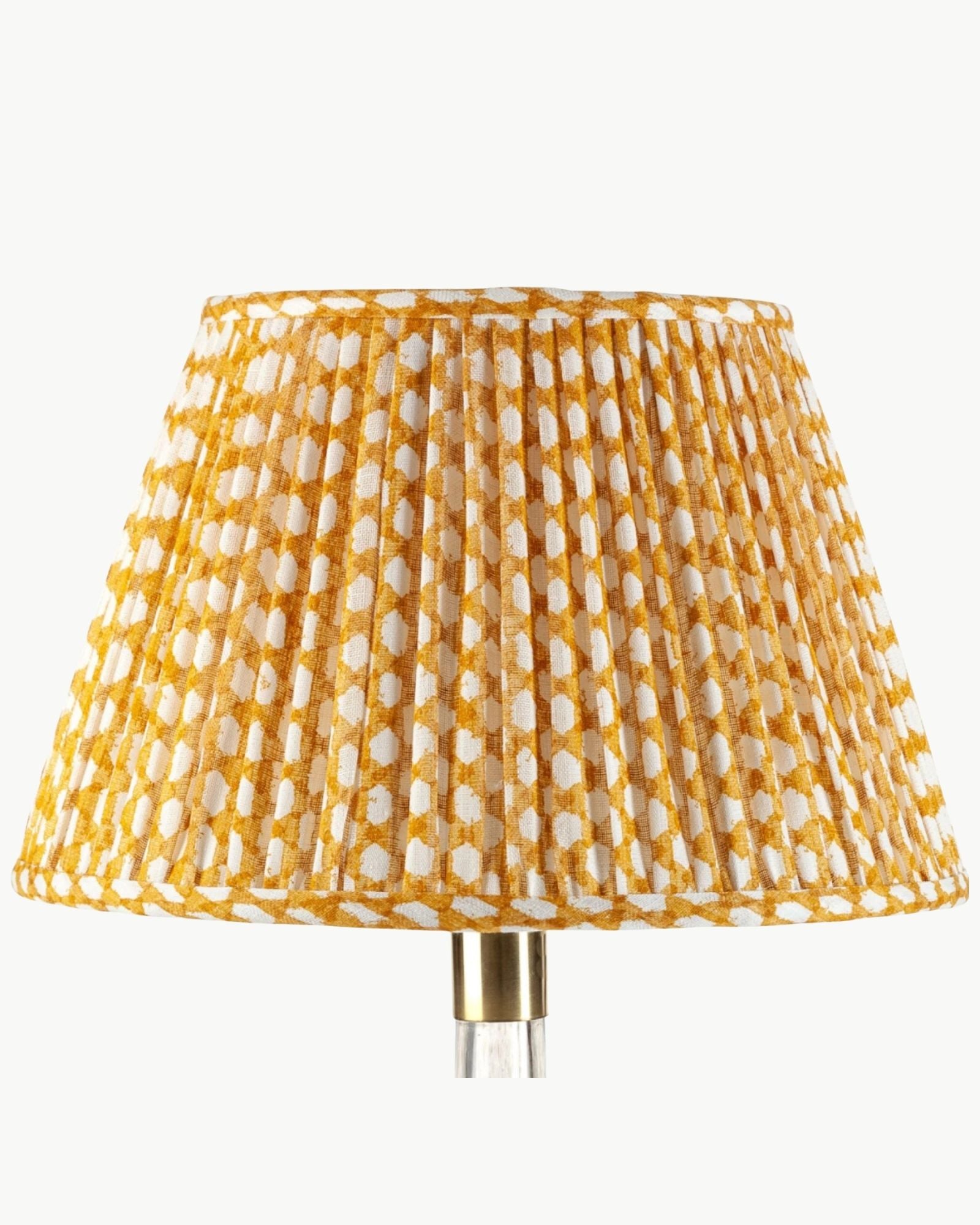 Yellow Wicker Lampshade