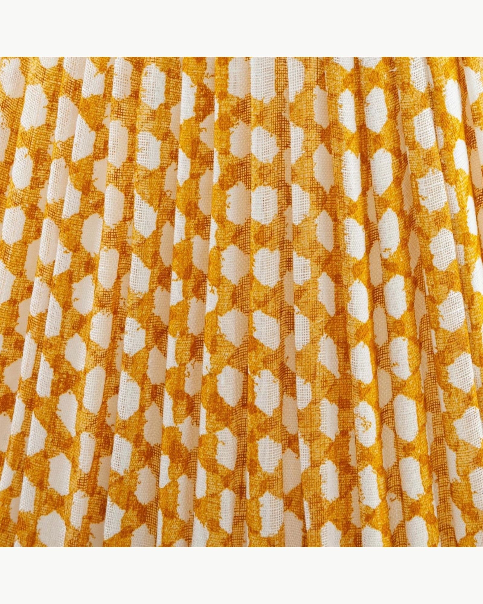 Yellow Wicker Lampshade