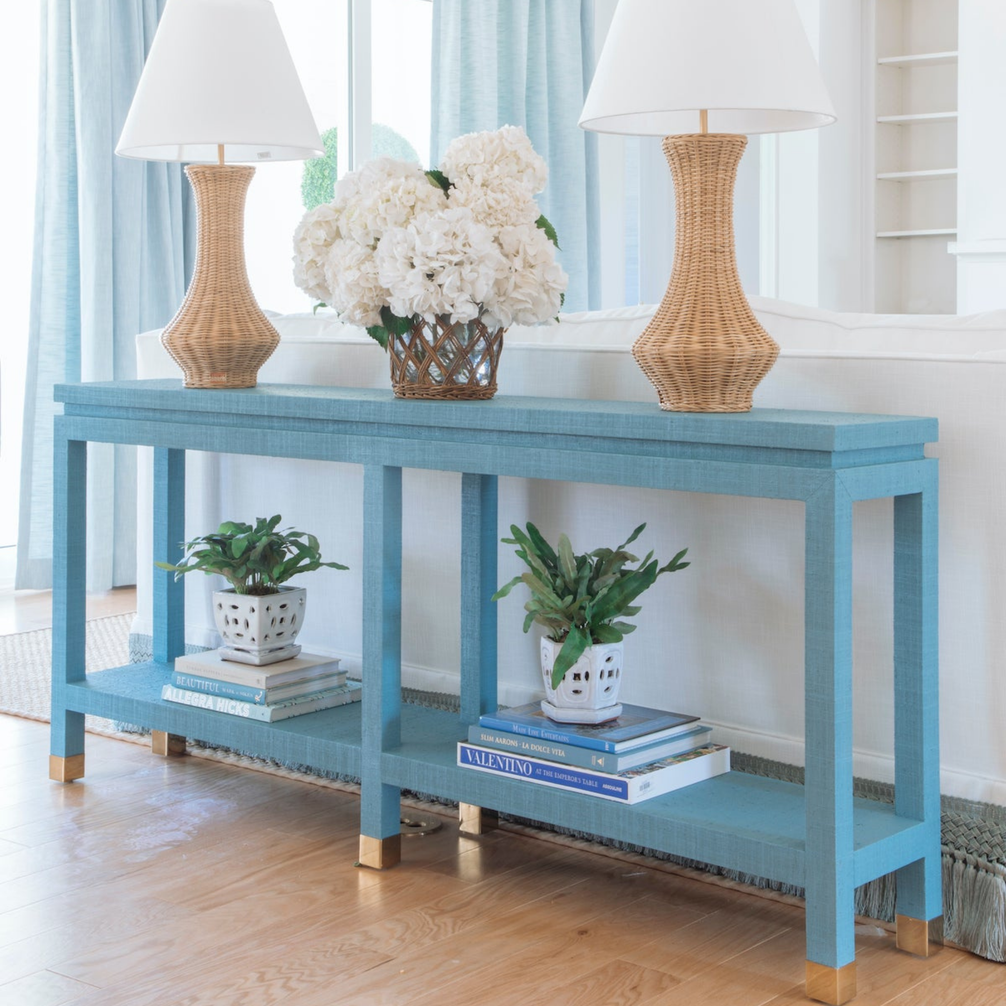 Ming II Grasscloth Console