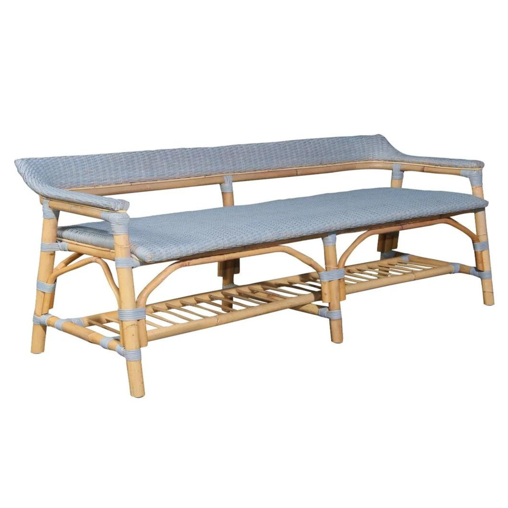 Amalfi Bench in Coastal Blue
