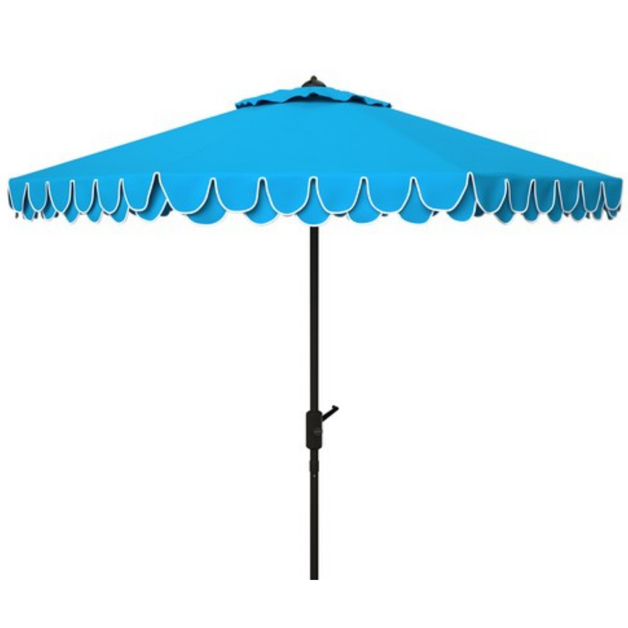 Amalfi Double Scalloped Umbrella in Blue