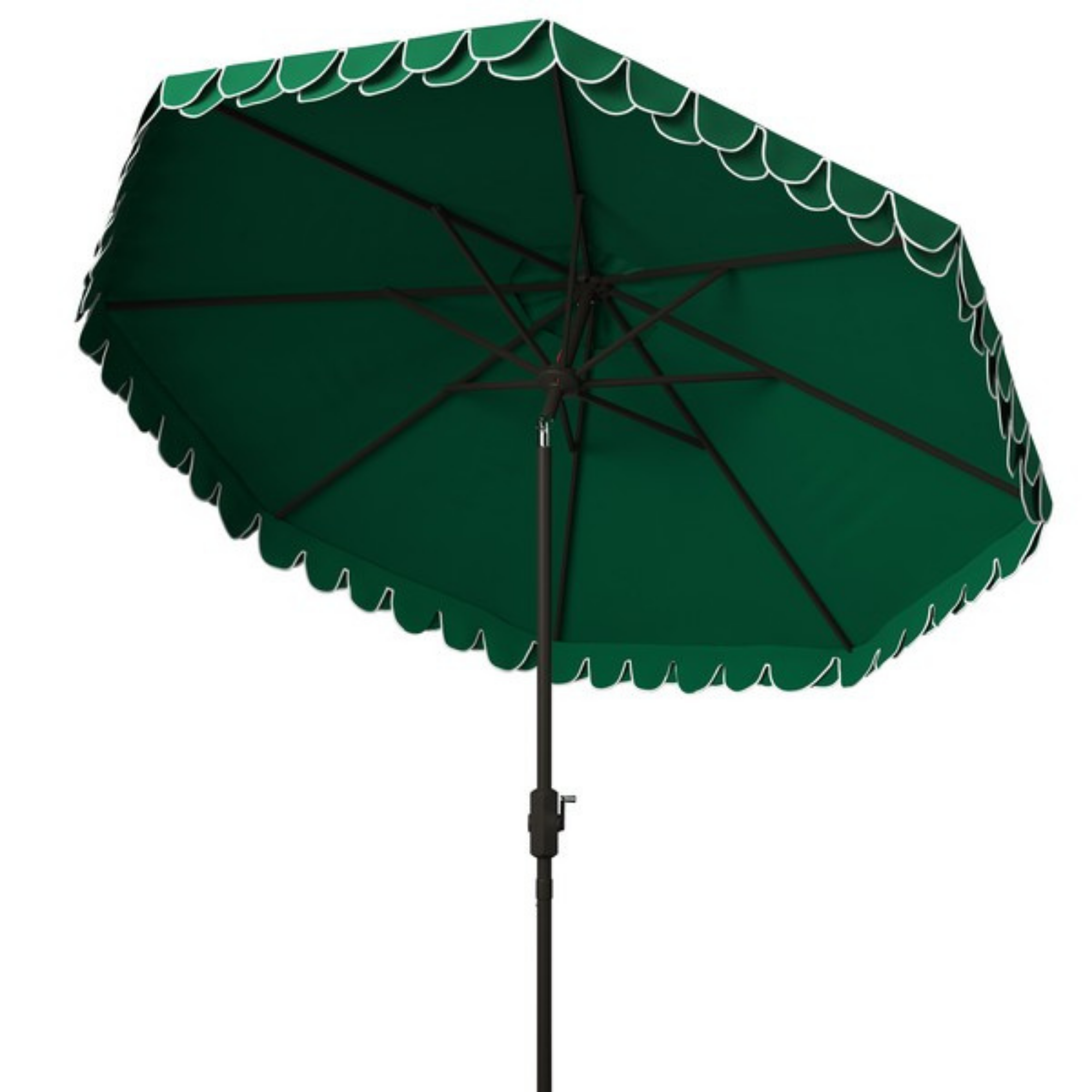 Amalfi Double Scalloped Umbrella in Emerald