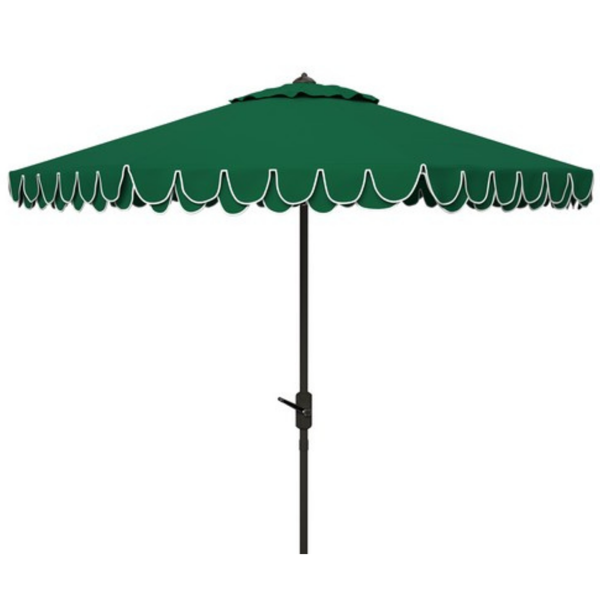 Amalfi Double Scalloped Umbrella in Emerald