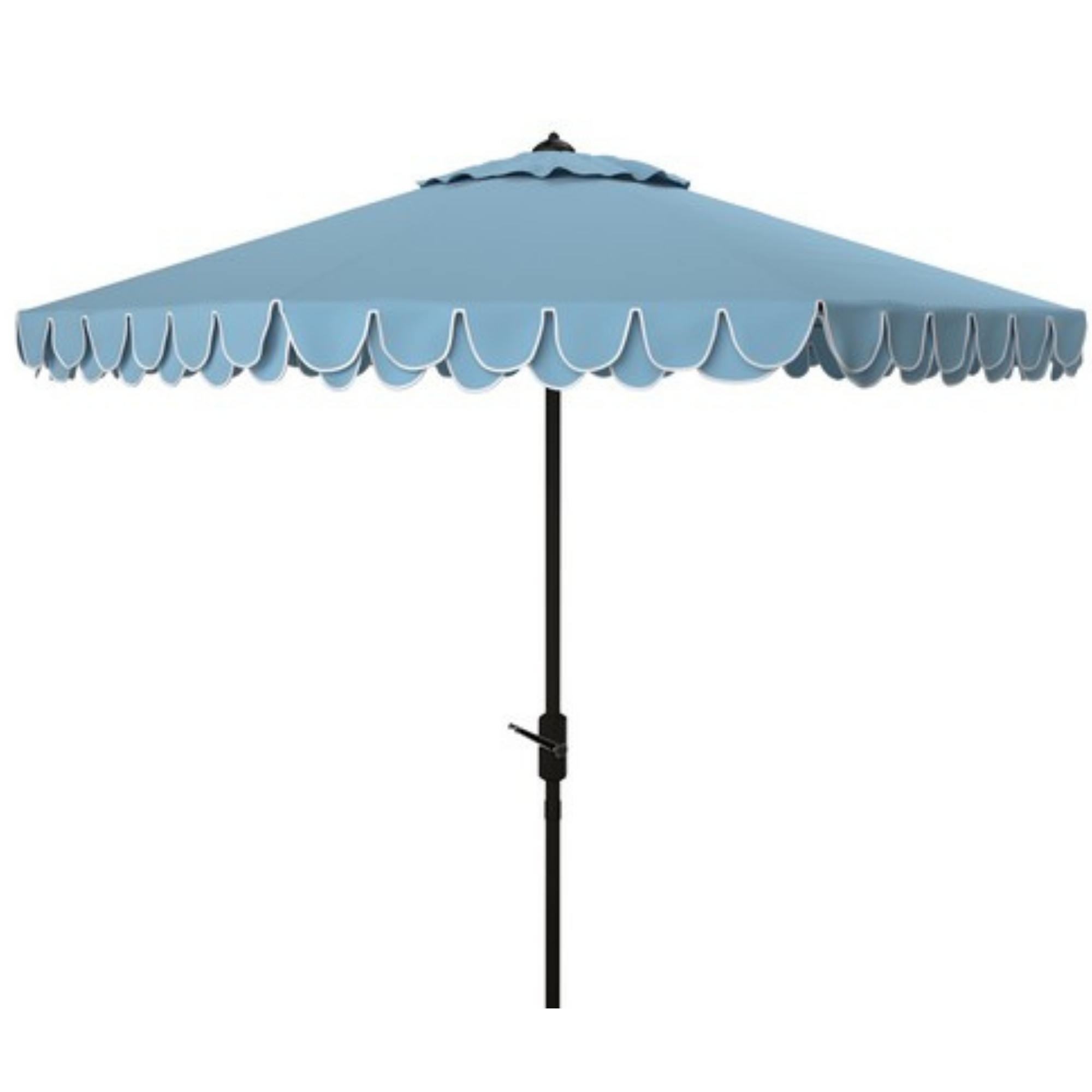 Amalfi Double Scalloped Umbrella in French Blue