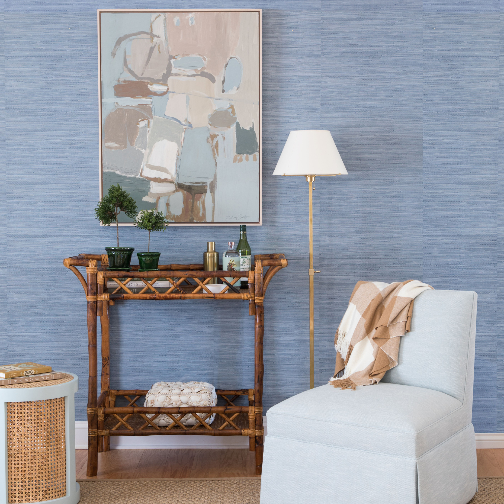 Blythe Antique Tortoise Bar Cart