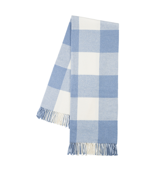 Denim Buffalo Check Throw