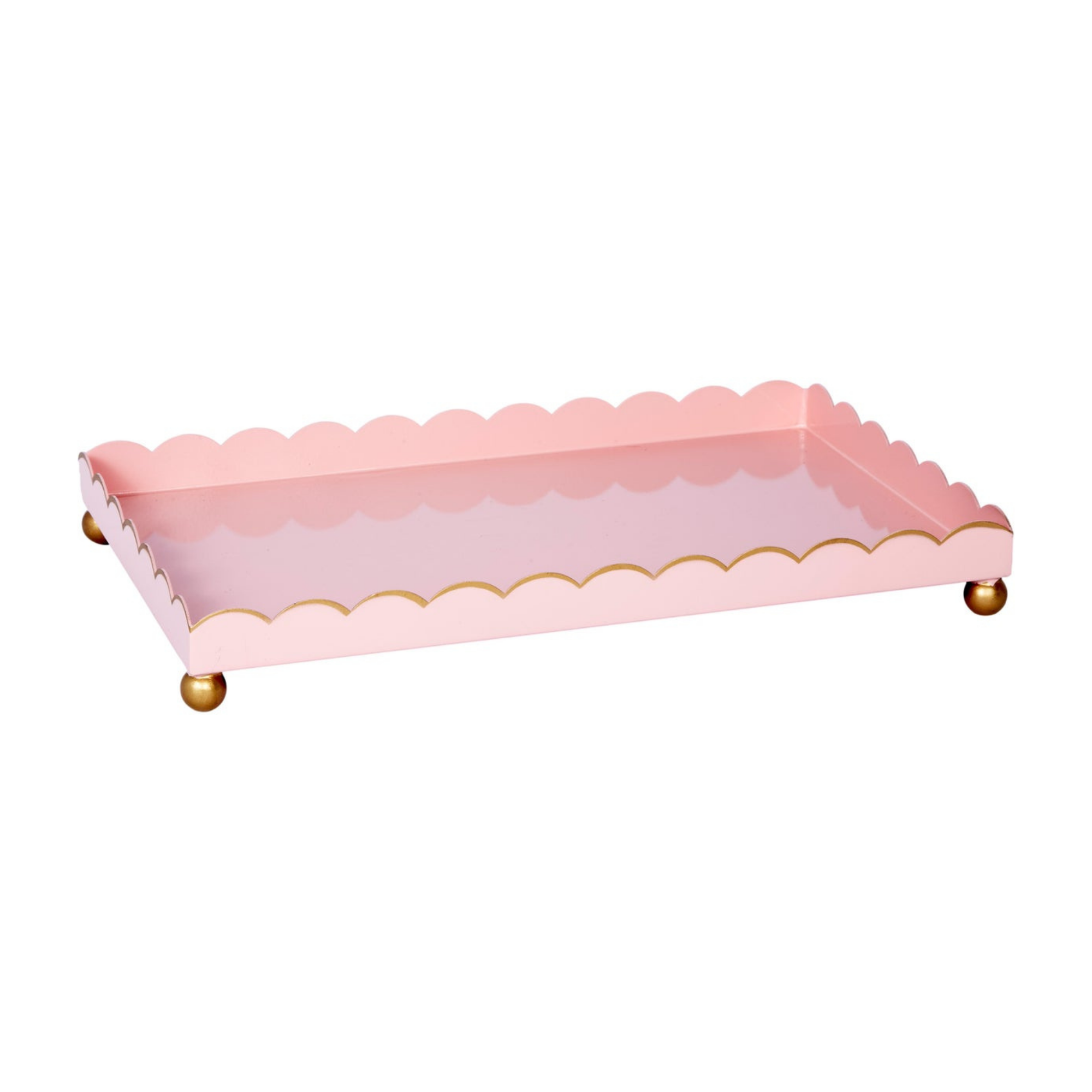 Rectangular Eloise Blush & Gold Tray