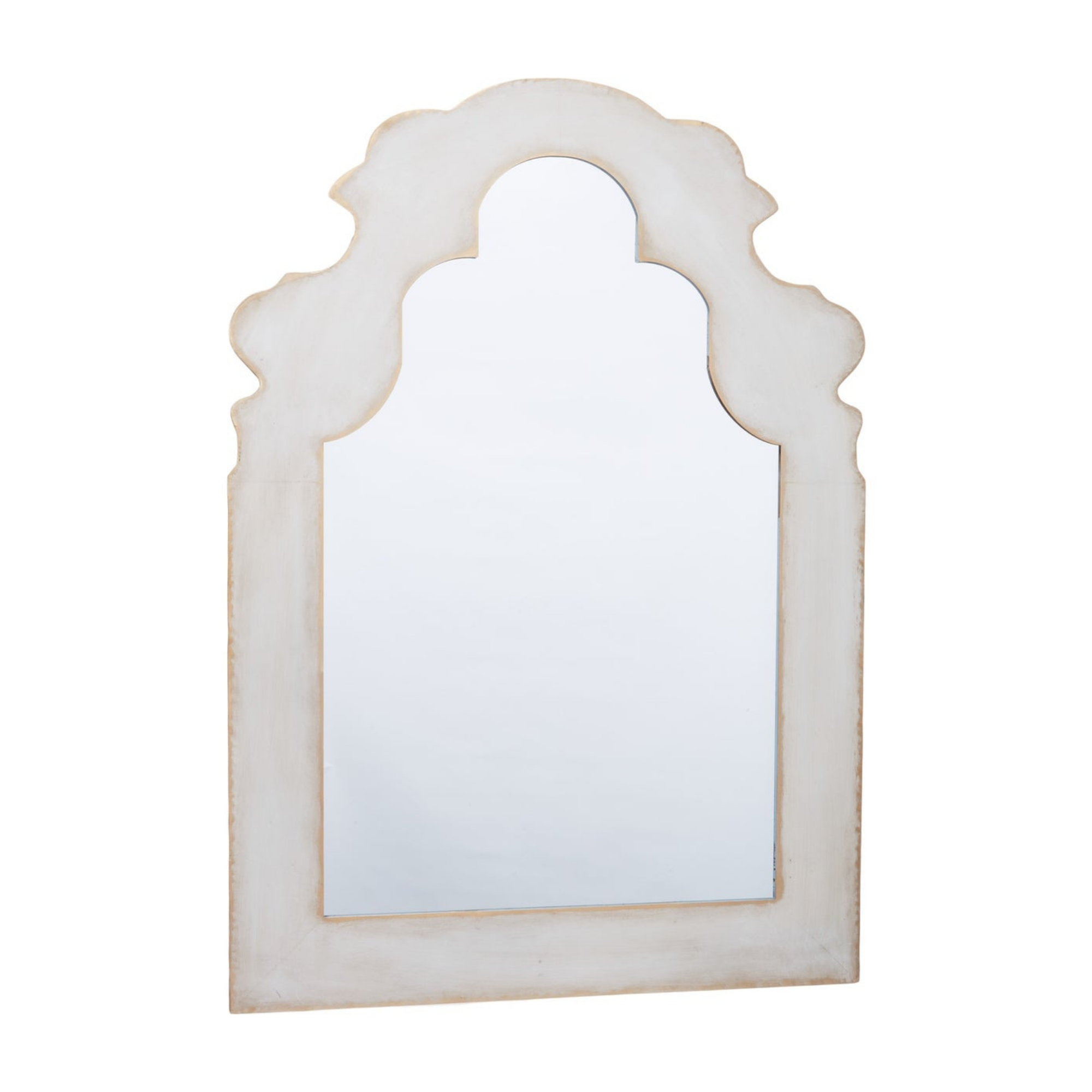 Luna Grey Washed Metal Mirror