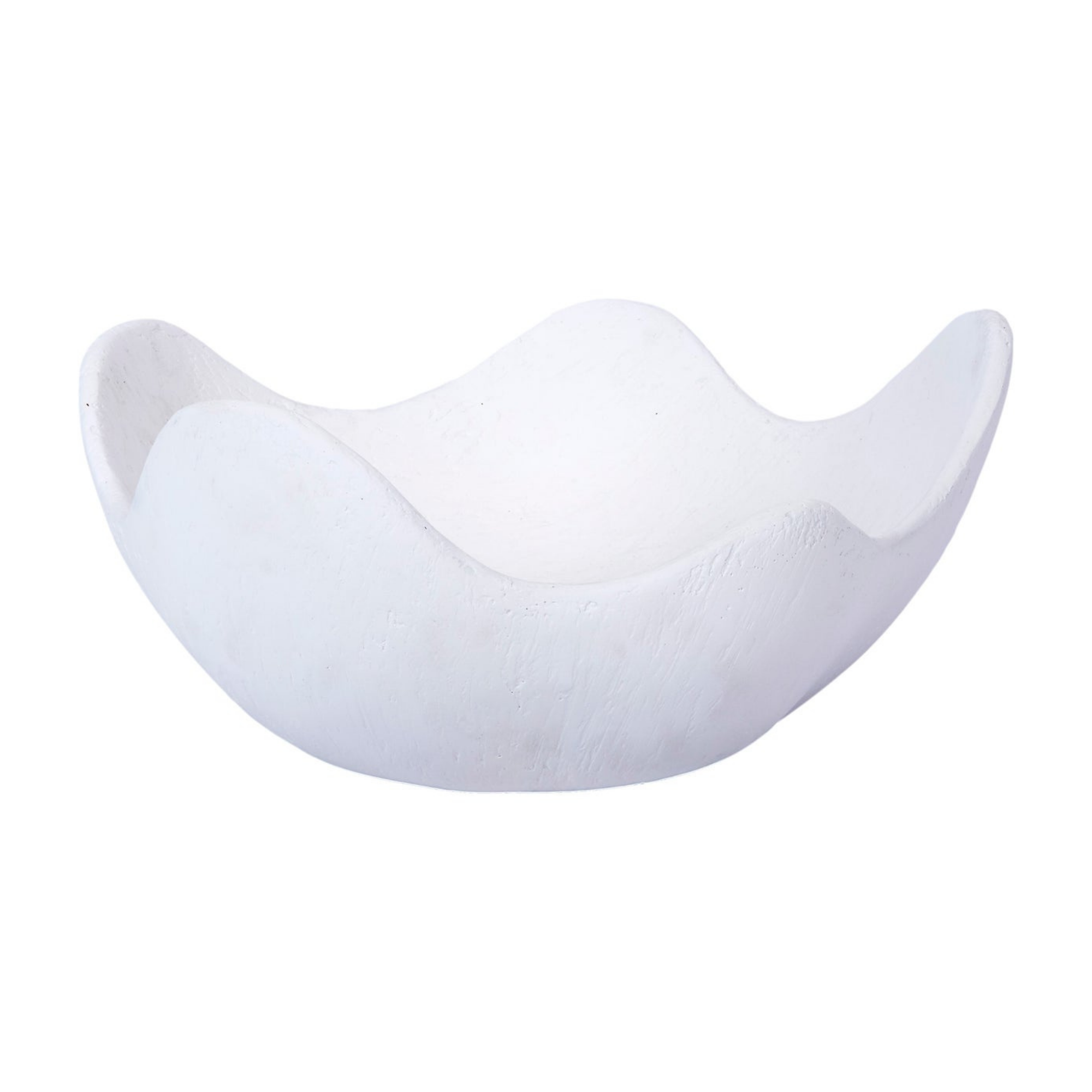 White Gesso Holland Decorative Bowl